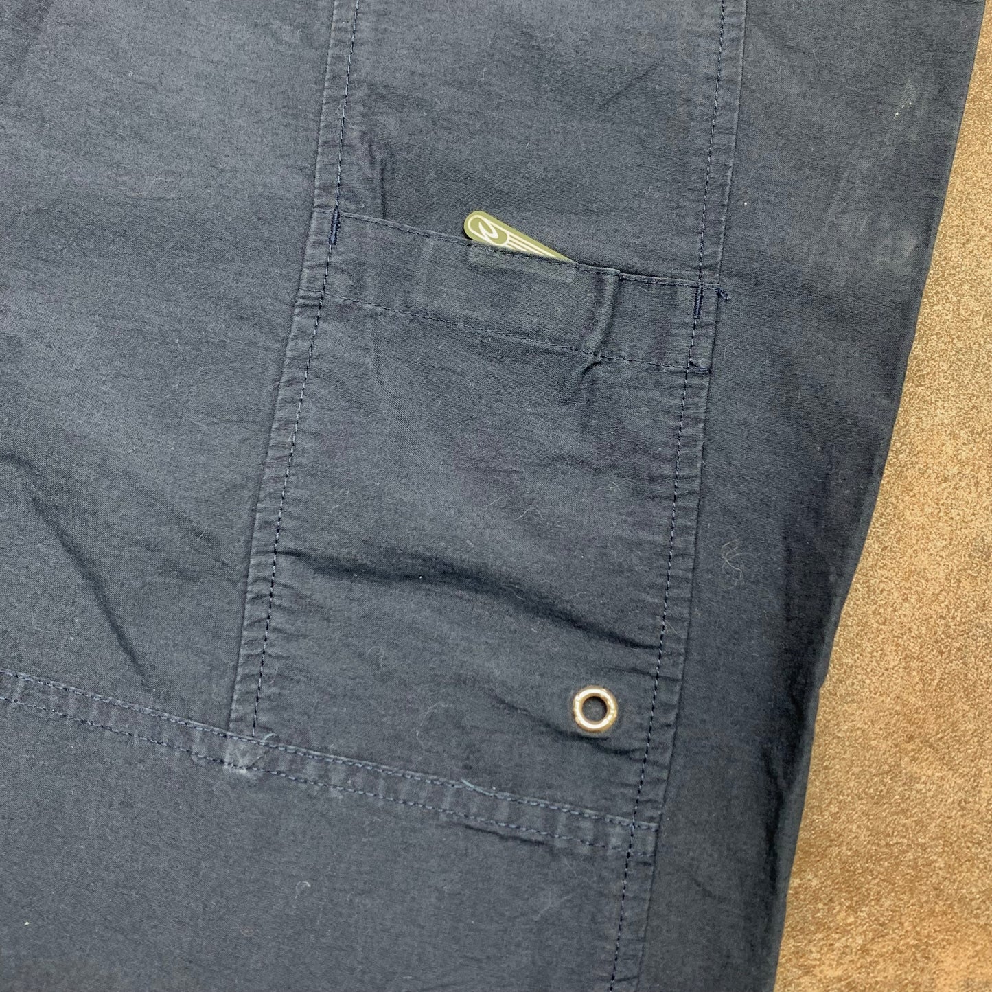 Rip Curl 00s navy carpenter graphic trousers