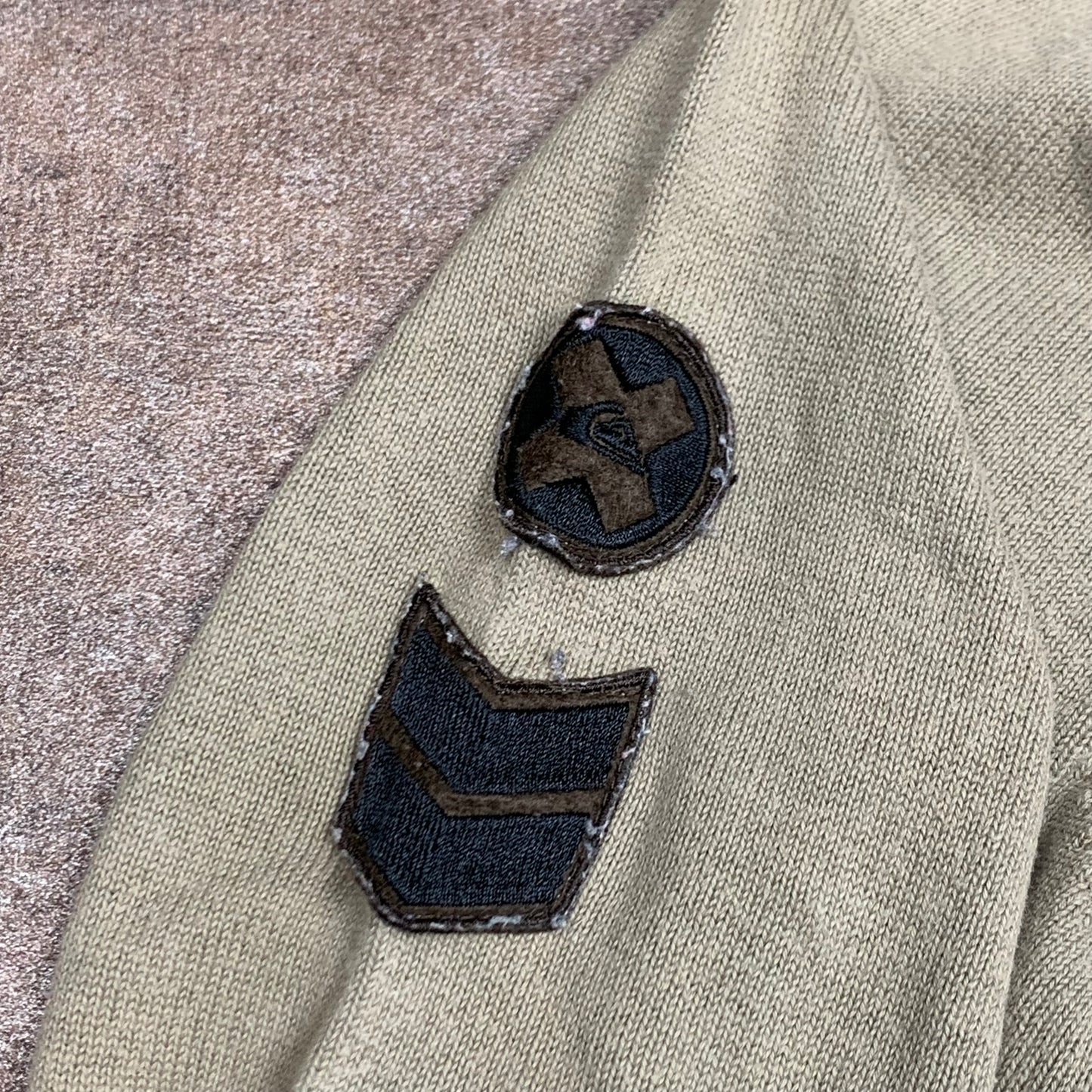 Quiksilver 00s cream beige zip cardigan