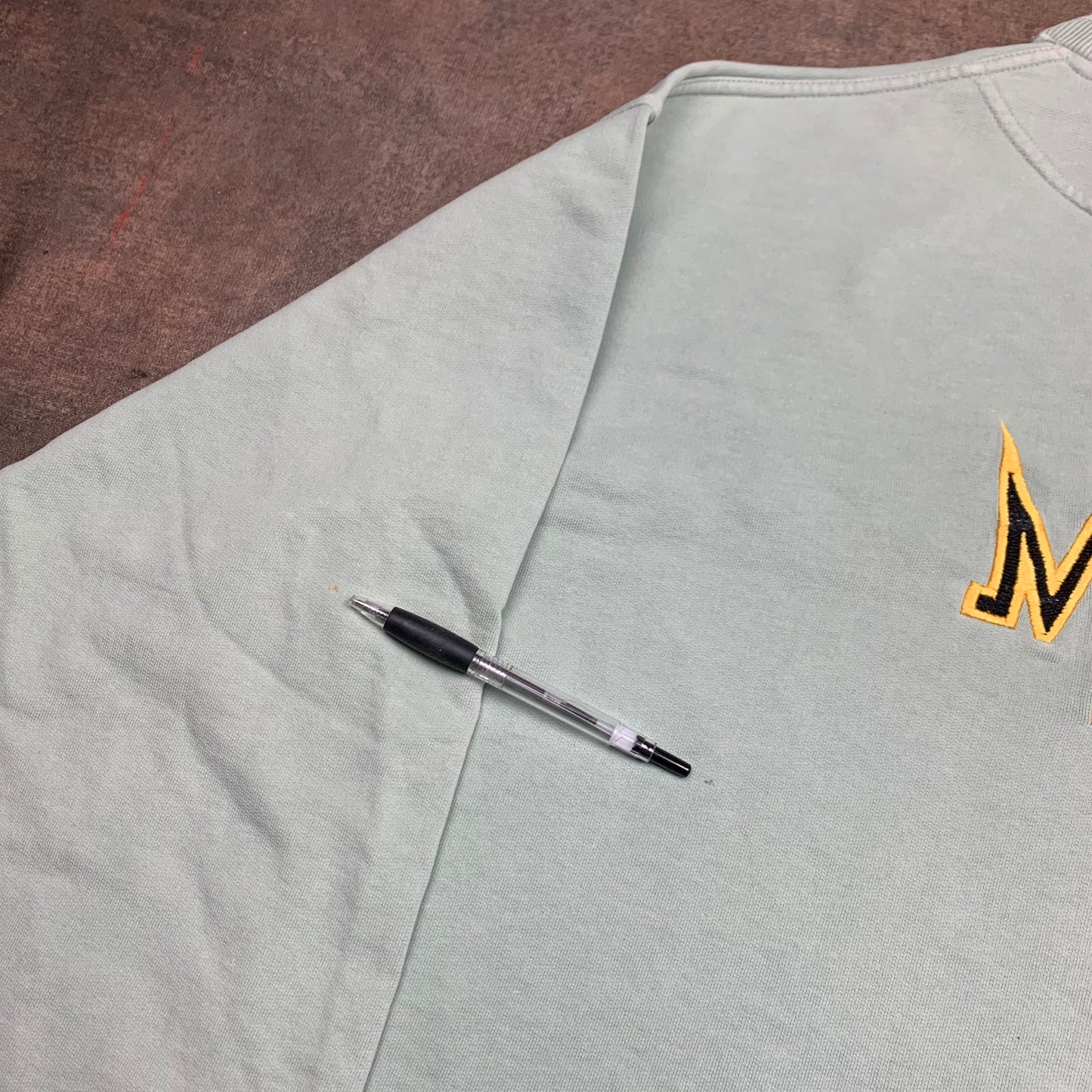 Mambo 90s mint green graphic boxy sweatshirt