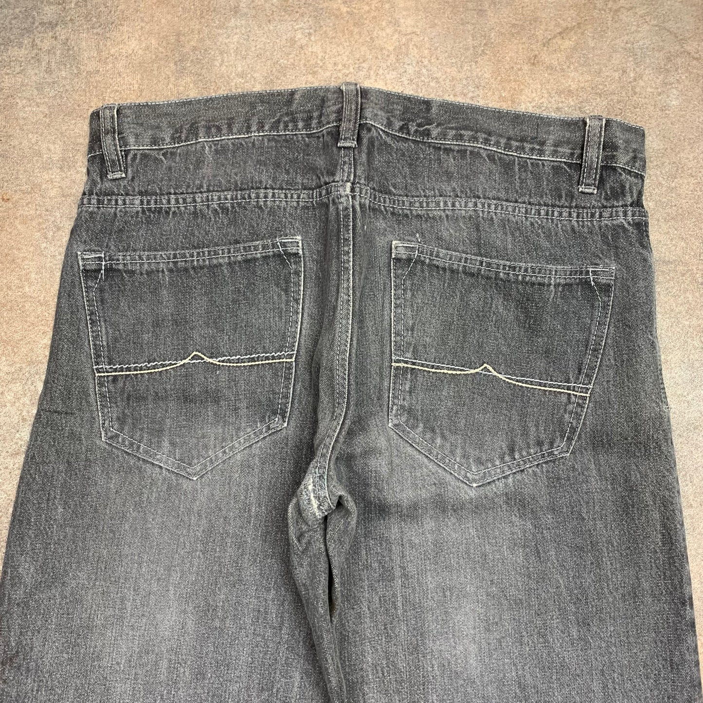 Avirex 00s baggy grey grunge denim jeans