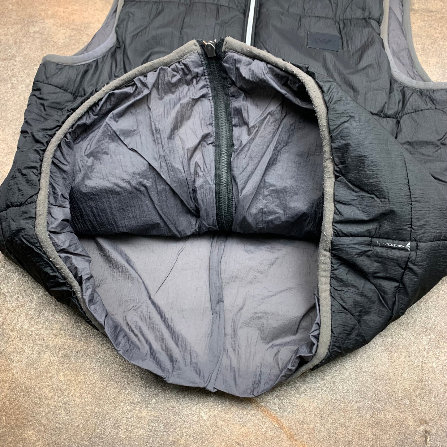 Armani Jeans 00s black puffer gilet