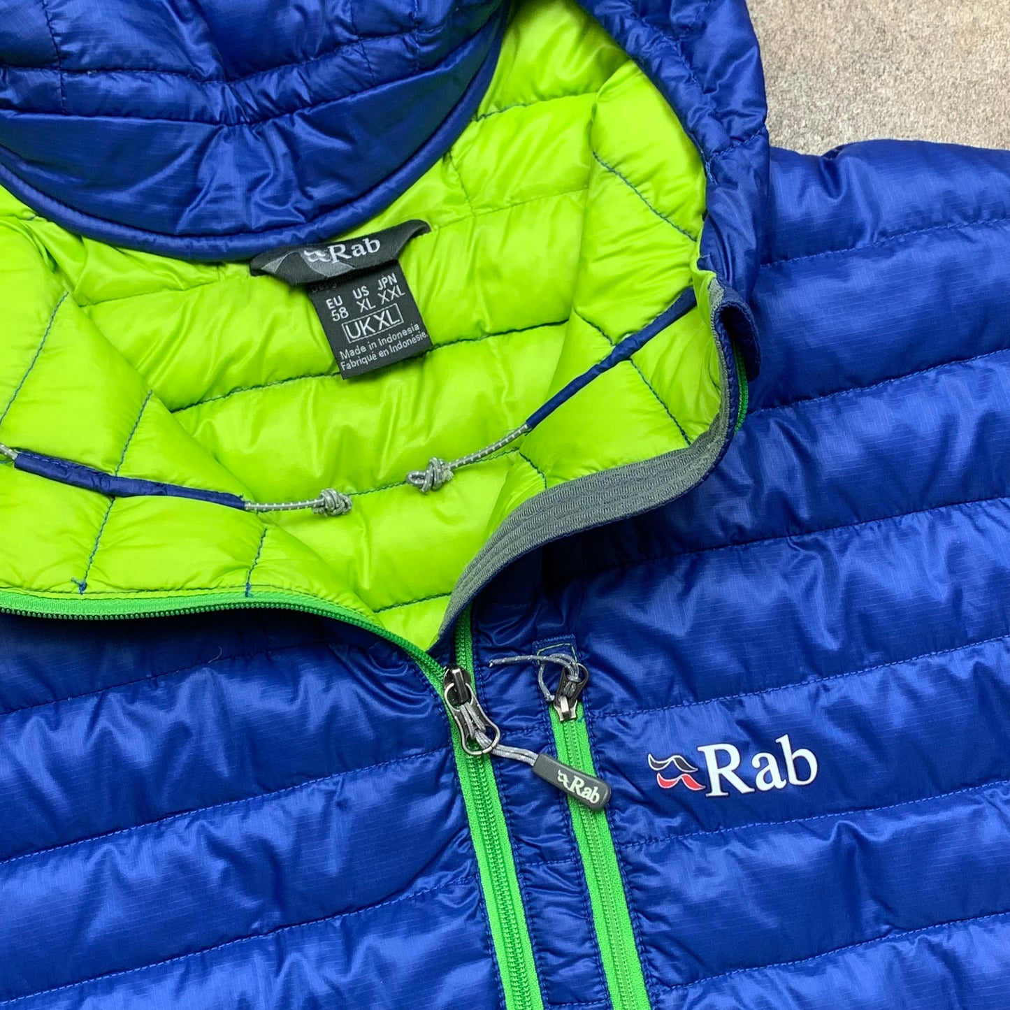 Rab Pertex Microlight navy blue puffer jacket