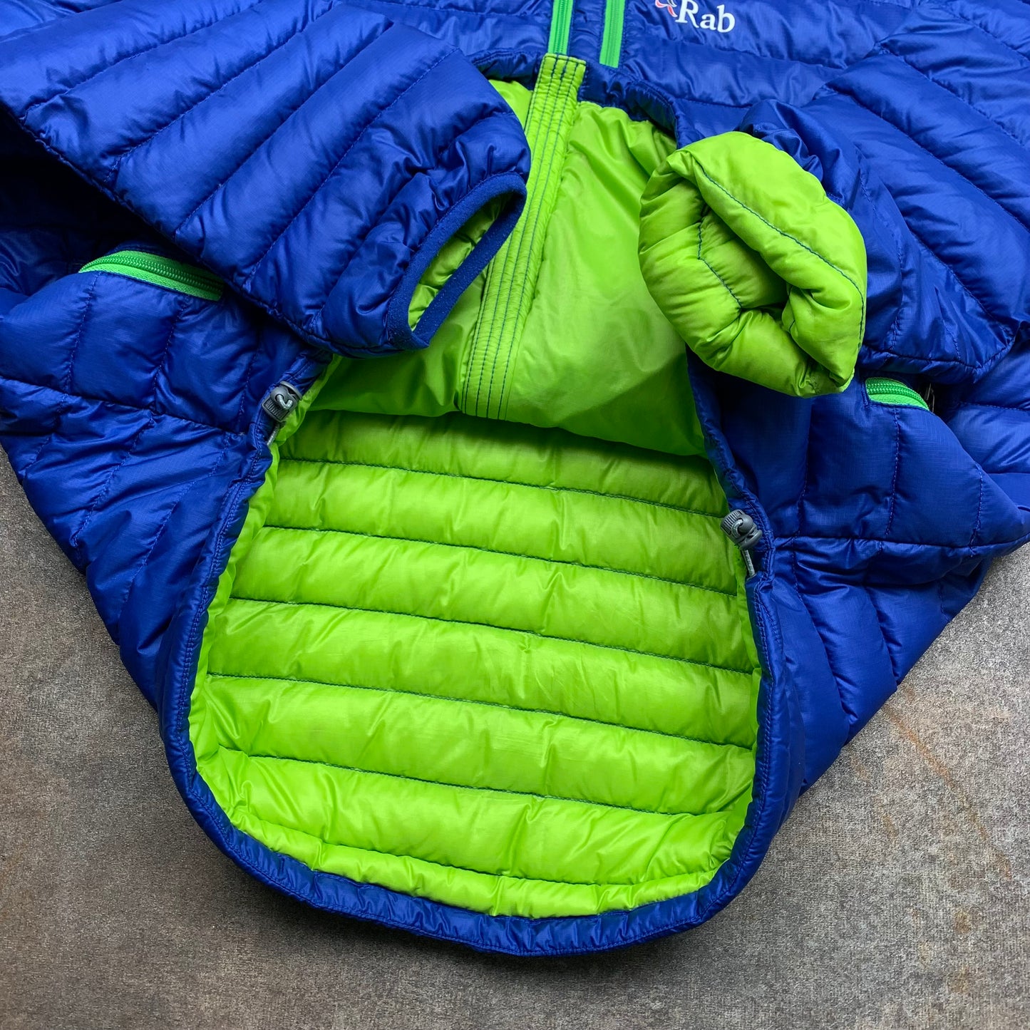 Rab Pertex Microlight navy blue puffer jacket