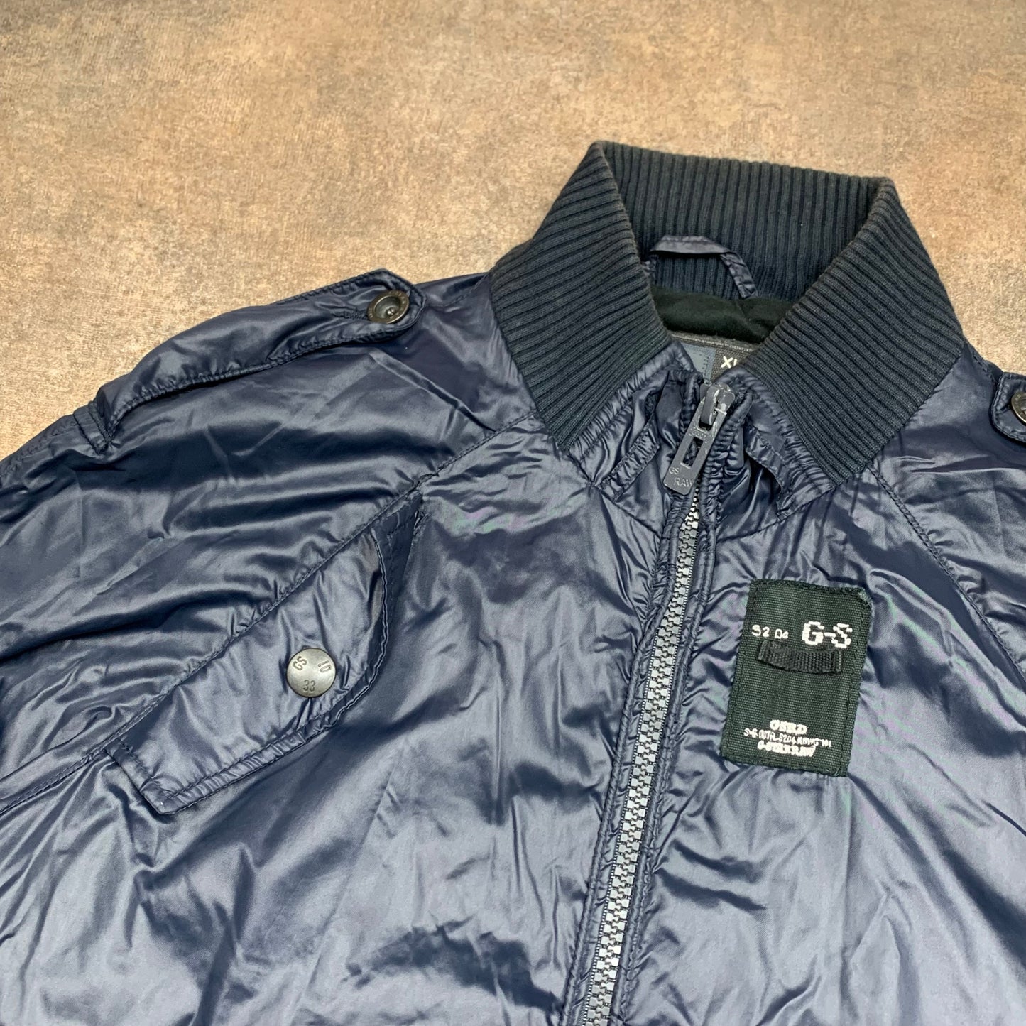 G-Star Raw 00s navy utilised bomber jacket