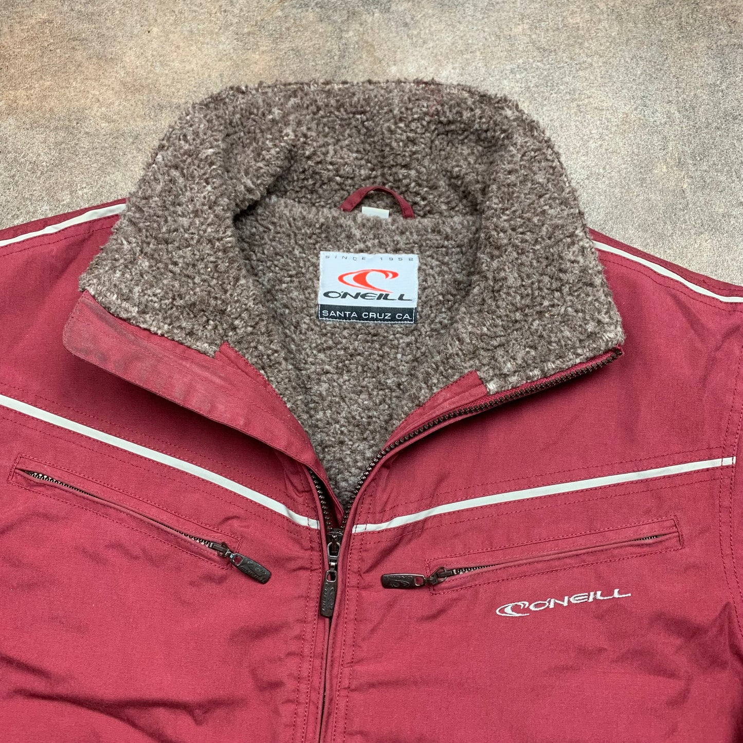 O'Neill 00s pink utilised lined zip jacket