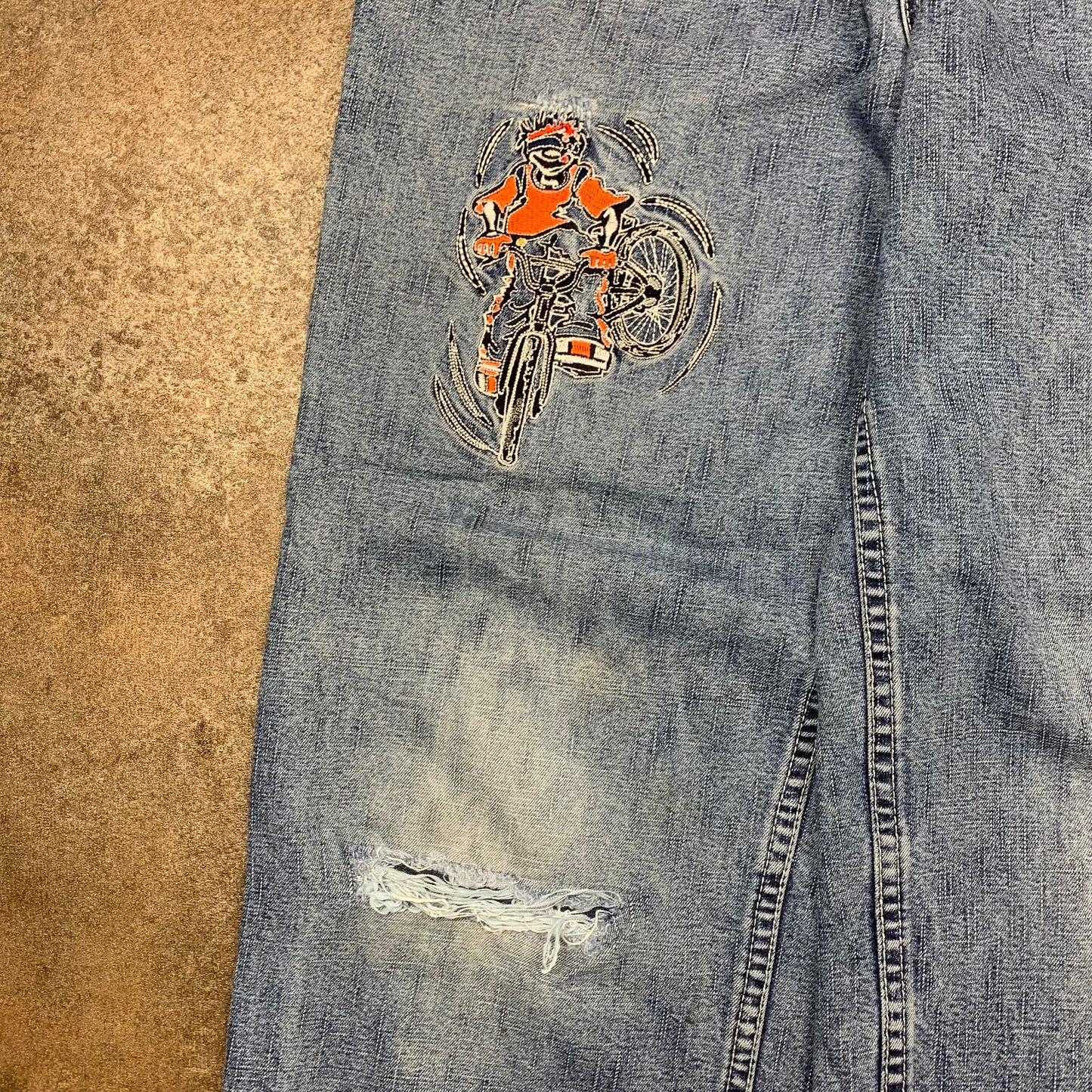 Paco 00s baggy graphic carpenter jeans