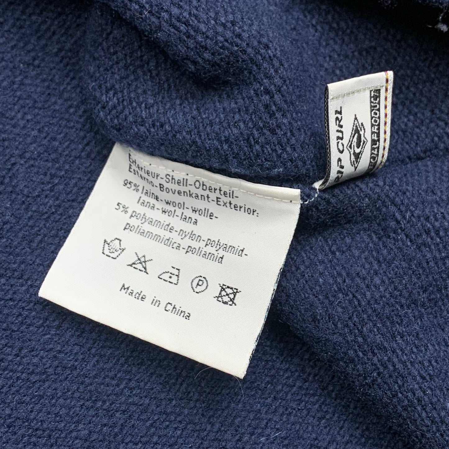 Rip Curl 00s navy quarter zip knit