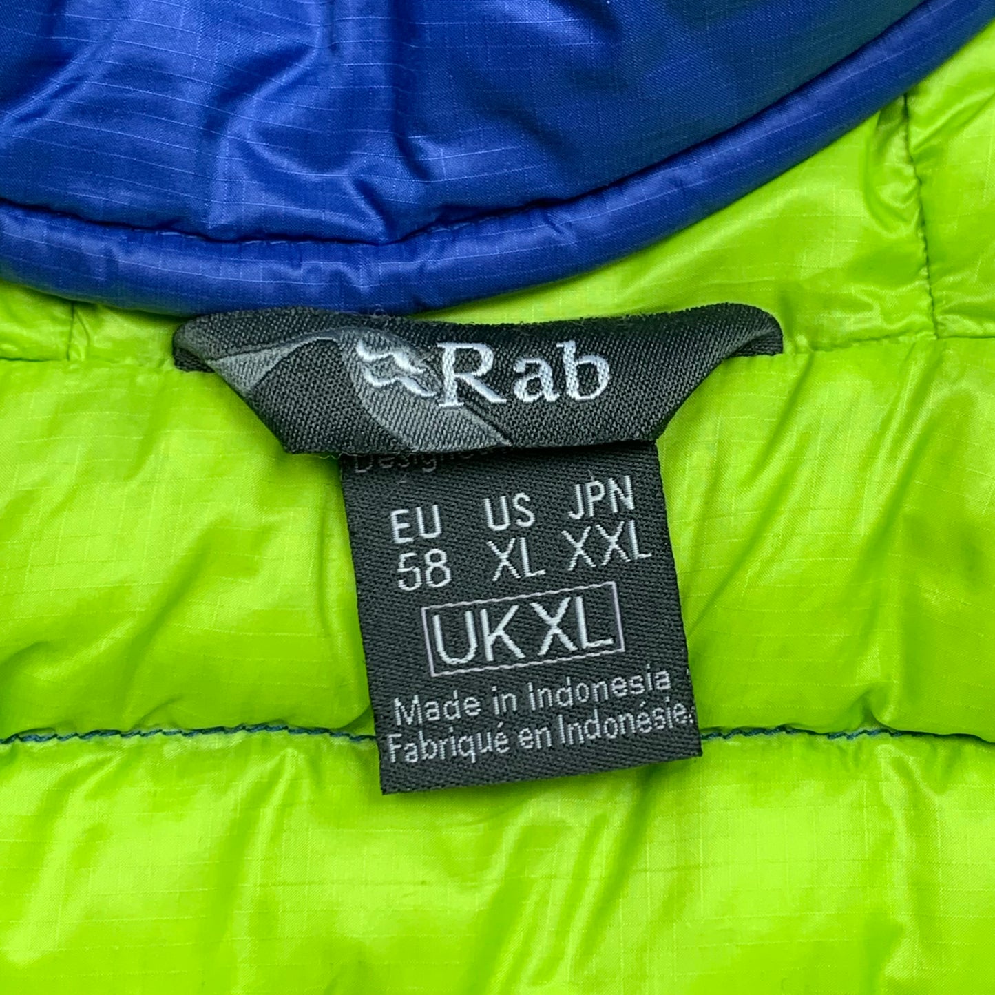 Rab Pertex Microlight navy blue puffer jacket