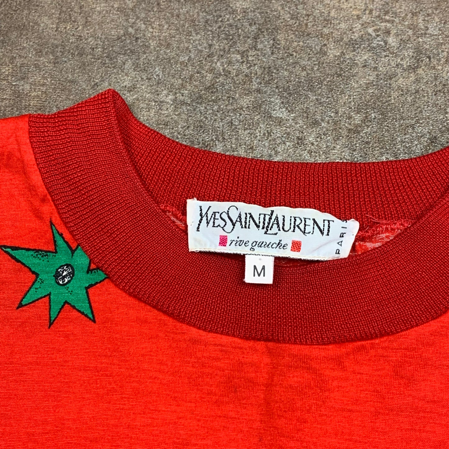 Yves Saint Laurent Rive Gauche 80s graphic tee