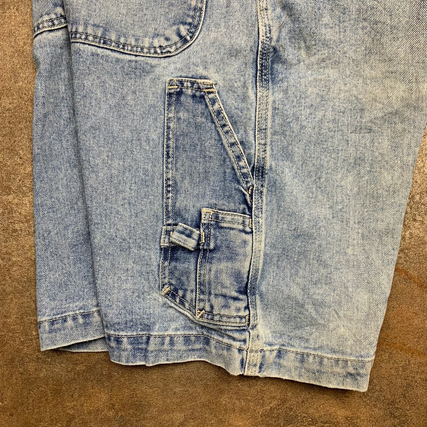 Quiksilver 00s pale blue baggy carpenter jorts