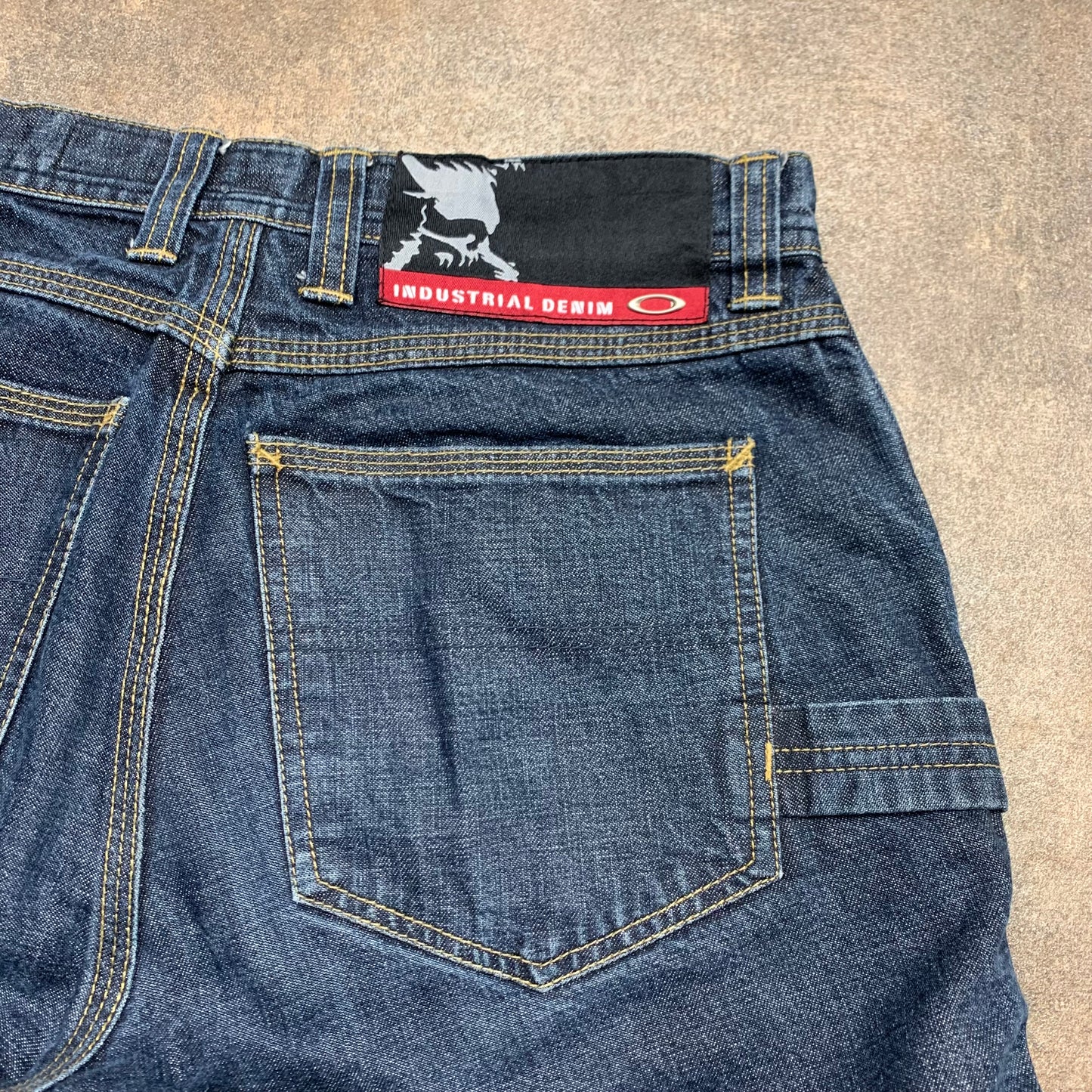Oakley Software 00s navy baggy carpenter jeans