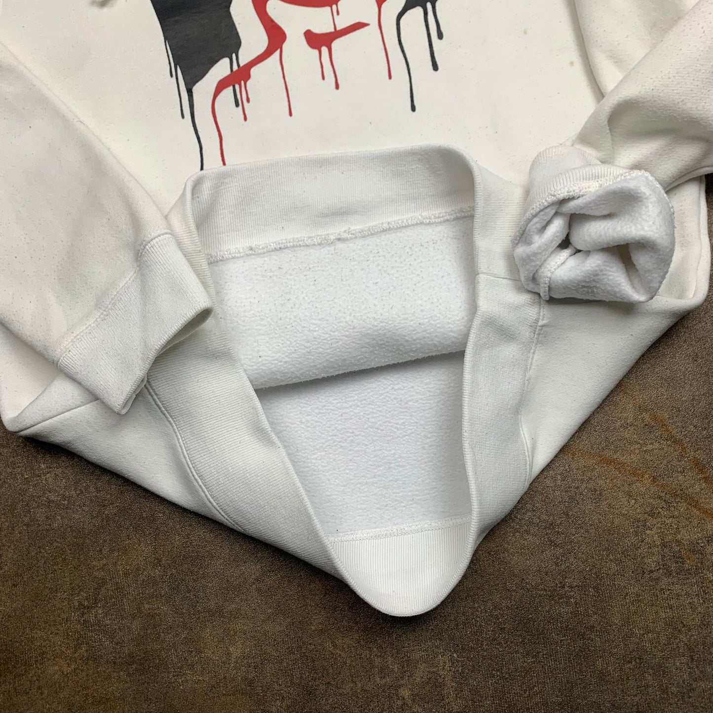Drunknmunky 00s graphic boxy hoodie