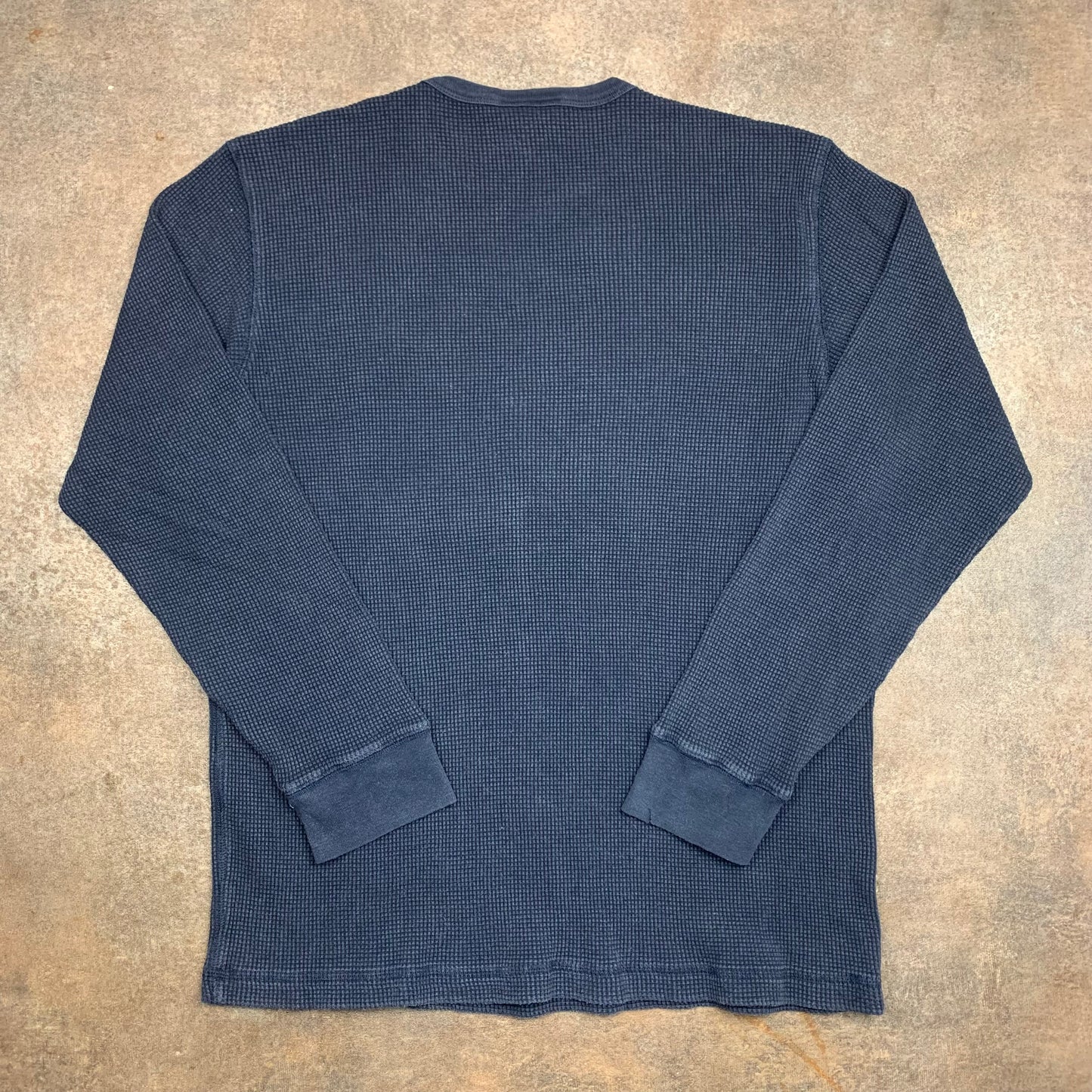 Polo Jeans 00s navy thermal long sleeve tee