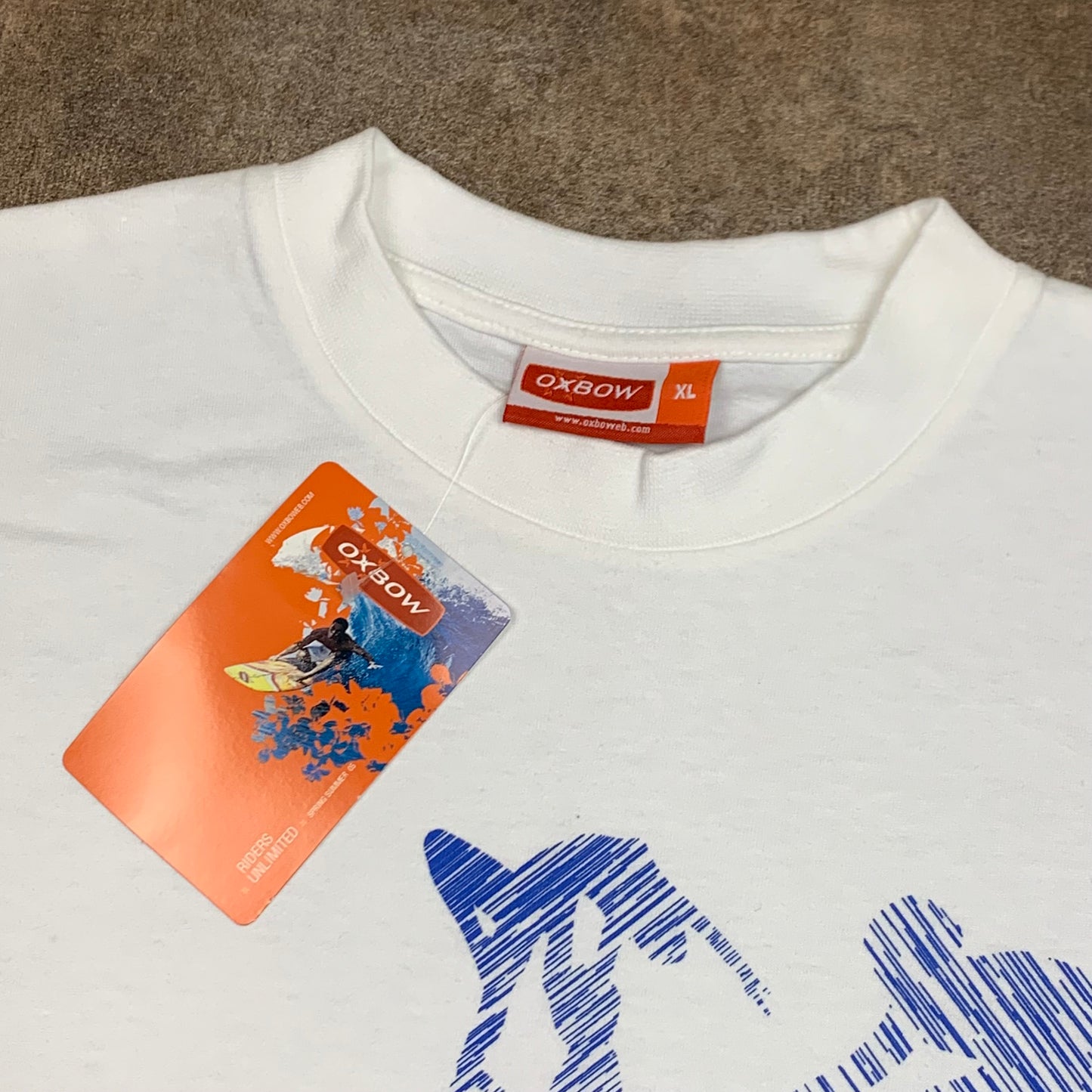 Oxbow 00s white surf graphic tee