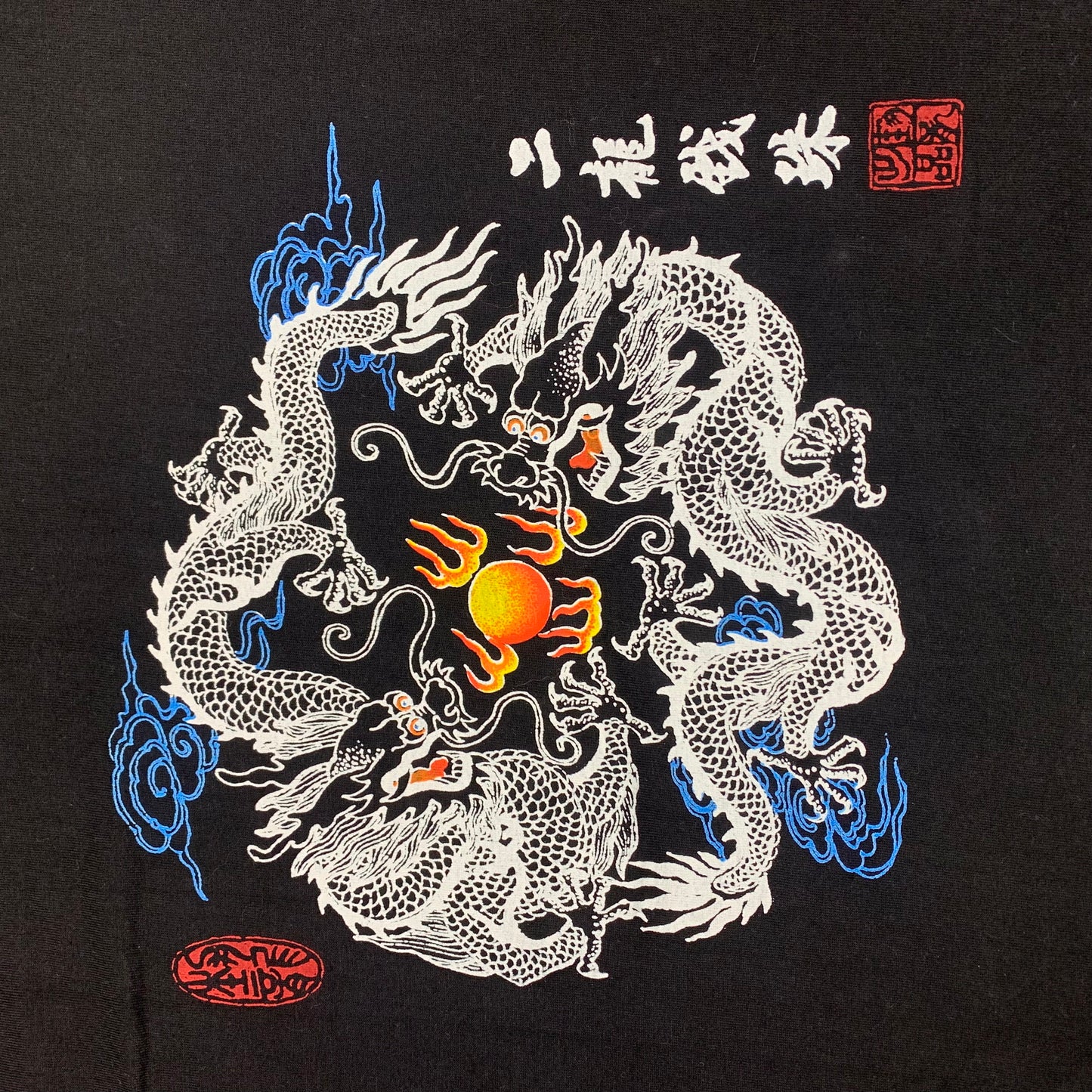 00s dragon black graphic boxy tee