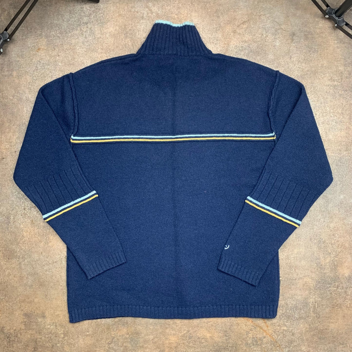 Rip Curl 00s navy quarter zip knit