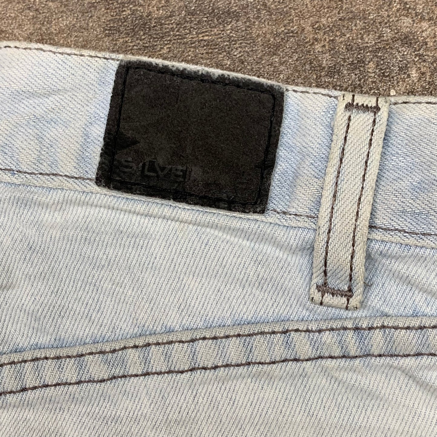 Levi's Silvertab 00s baggy pale blue jeans