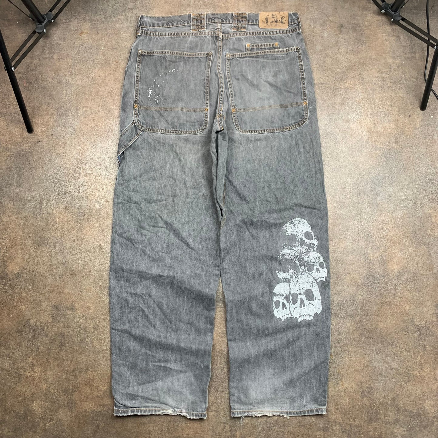 Diabolik Goeland 00s baggy skull jeans