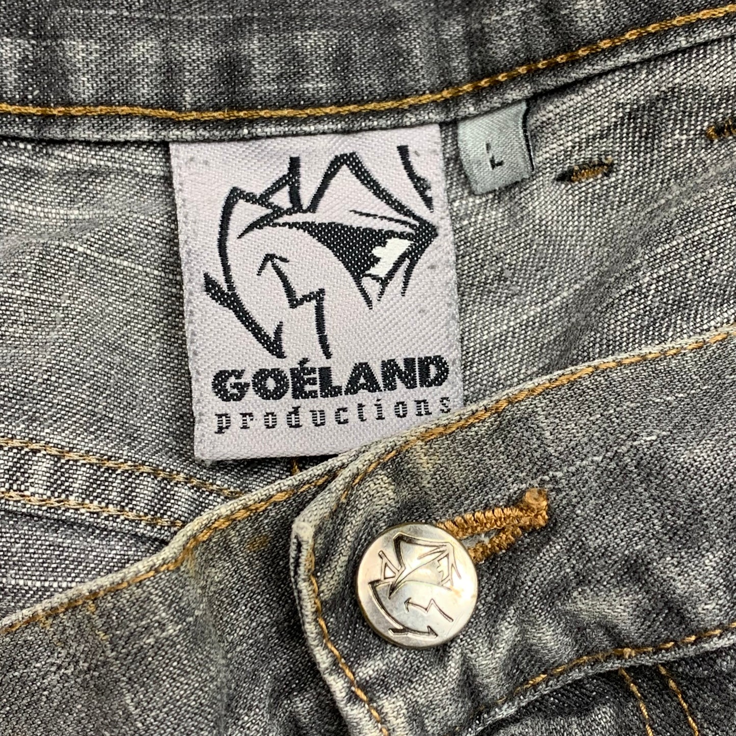 Goeland 00s grey baggy skull jeans