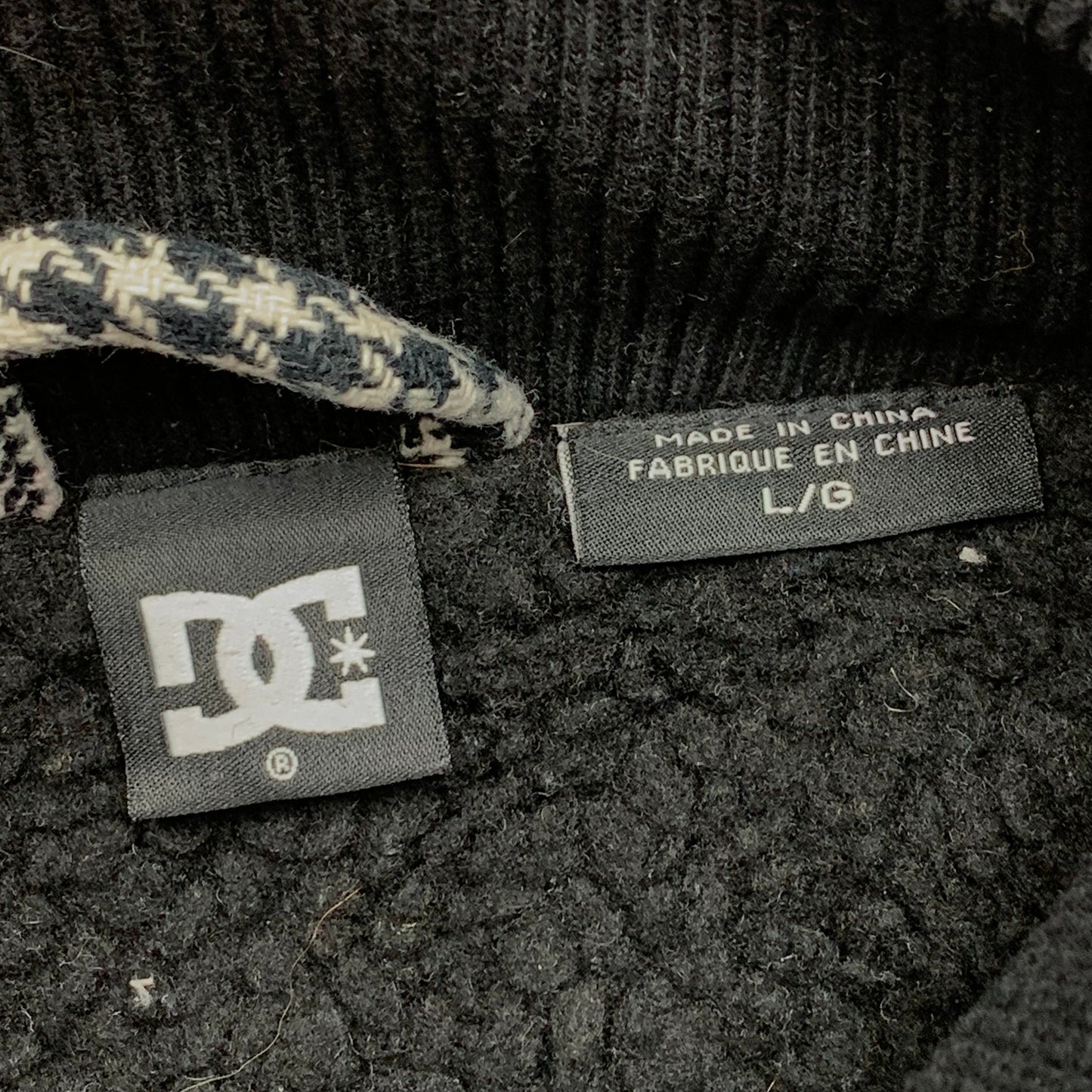 DC Shoes 00s plaid graphic zip hoodie