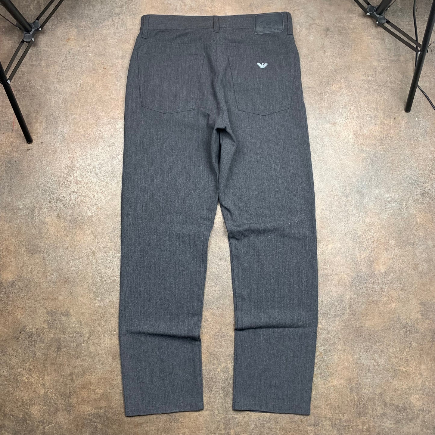 Armani Jeans 00s grey striped jeans