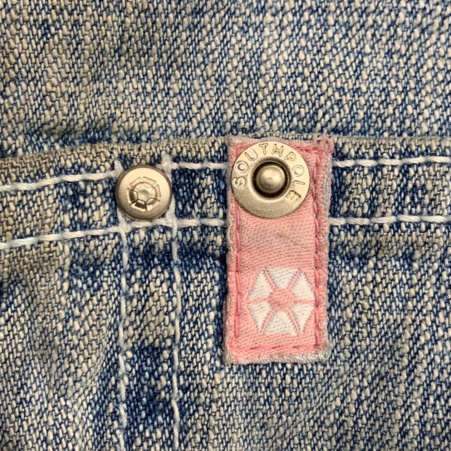 Southpole 00s pale blue baggy cargo jorts