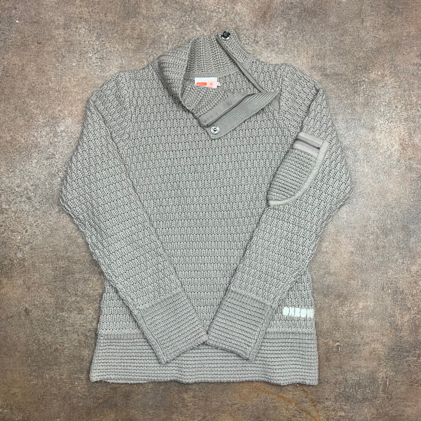 Oxbow 00s asymmetrical zip knit