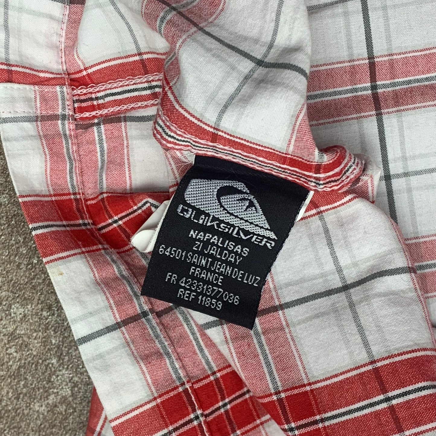 Quiksilver 00s plaid button shirt