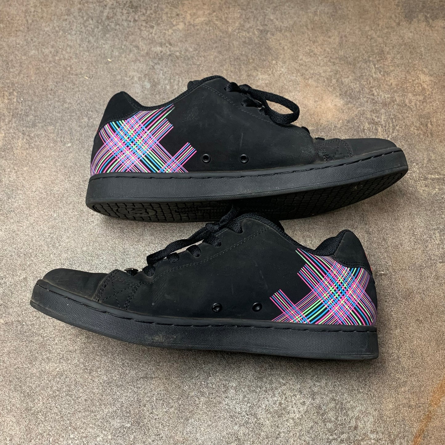 DC Shoes Pixie 4 00s black pink chunky trainers