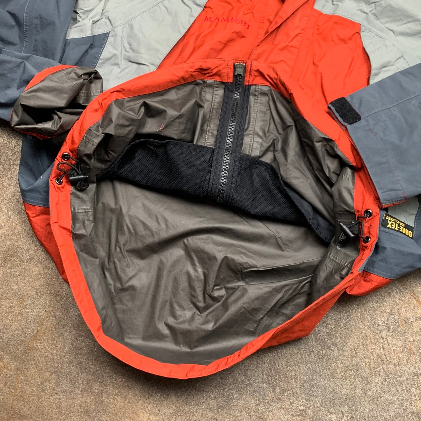 Mammut 90s gore-tex utilised orange grey jacket