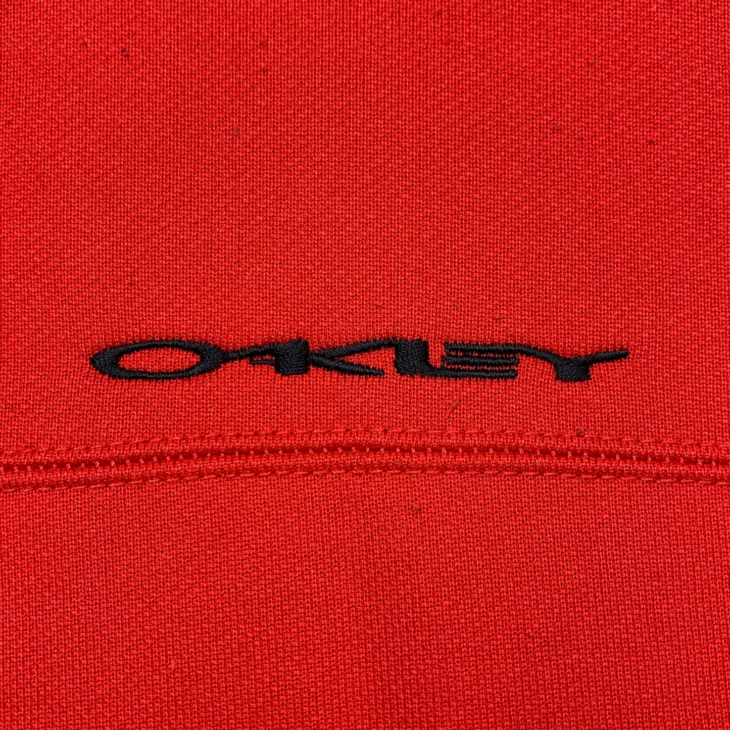 Oakley 00s red boxy zip hoodie