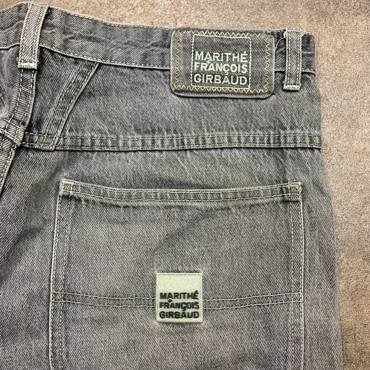 Marithé + François Girbaud 00s grey baggy jeans