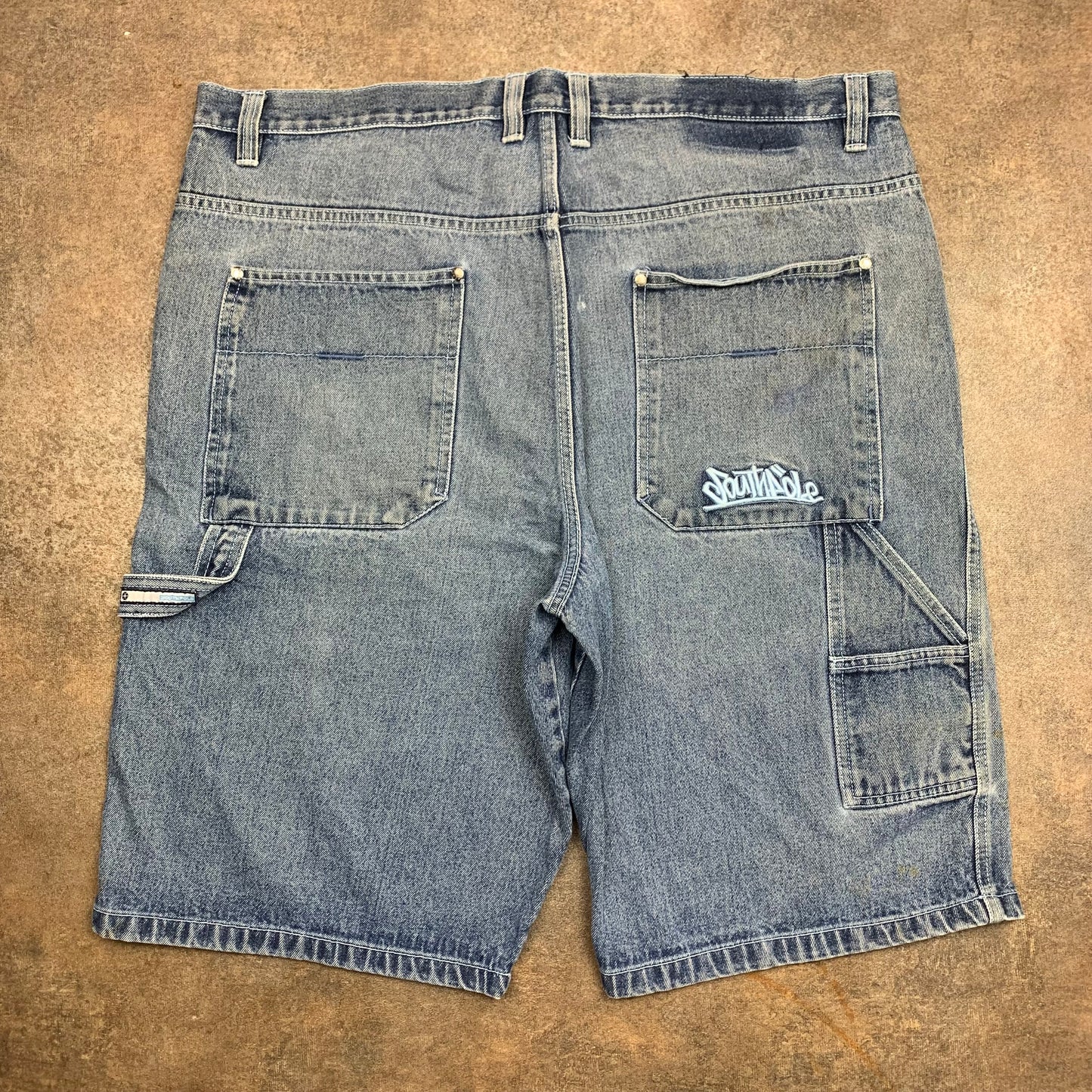 Southpole 90s blue baggy carpenter jorts