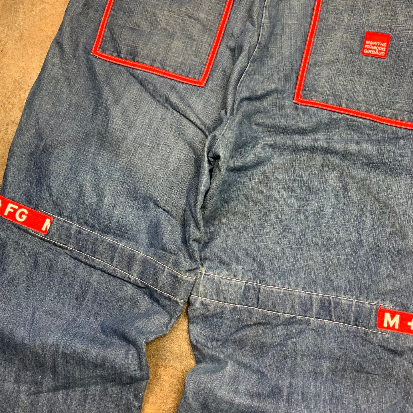Marithé + François Girbaud 00s baggy velcro jeans