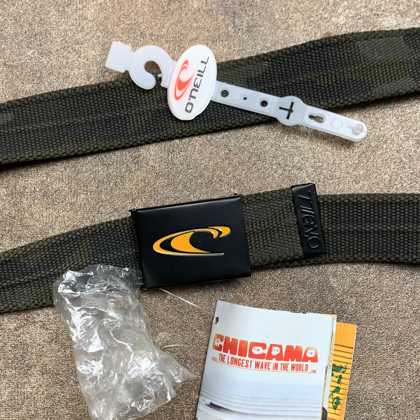 O'Neill 00s khaki camo belt