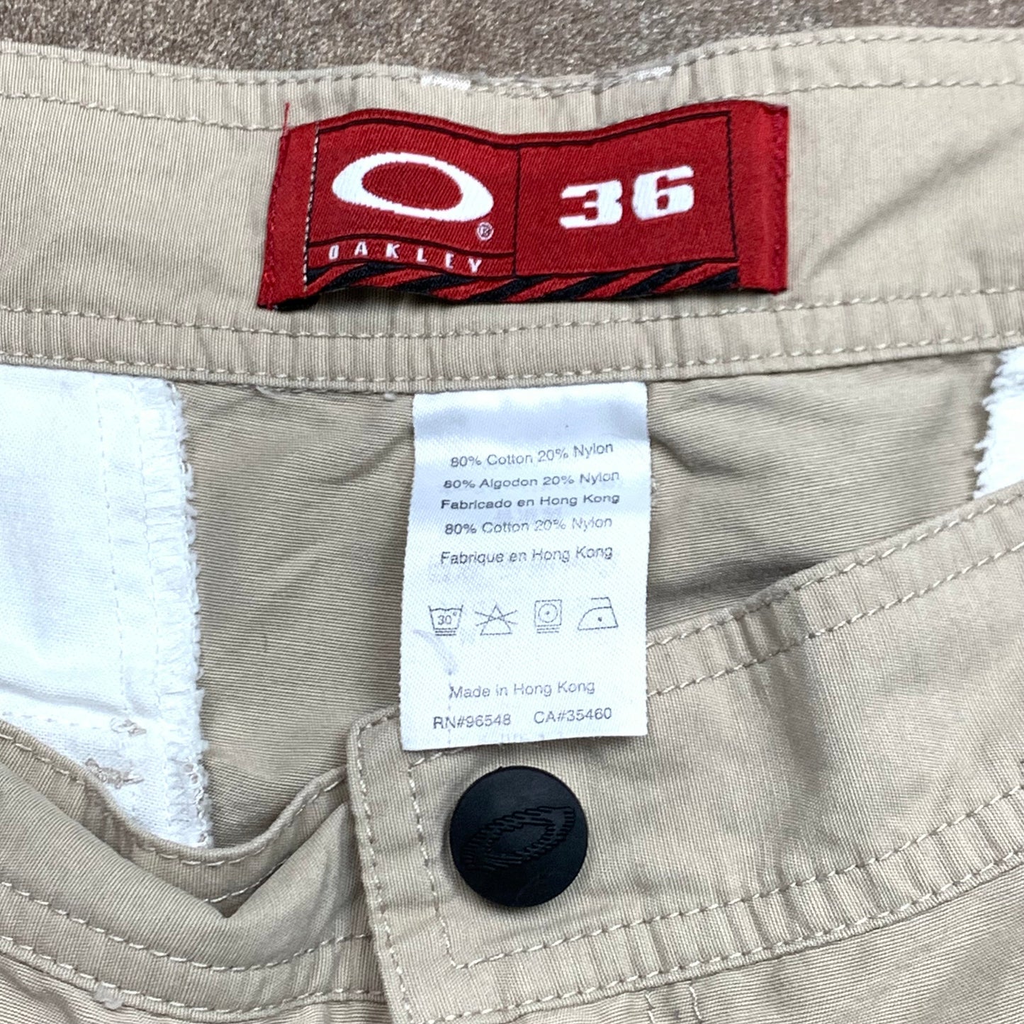 Oakley Software 00s cream baggy cargo shorts