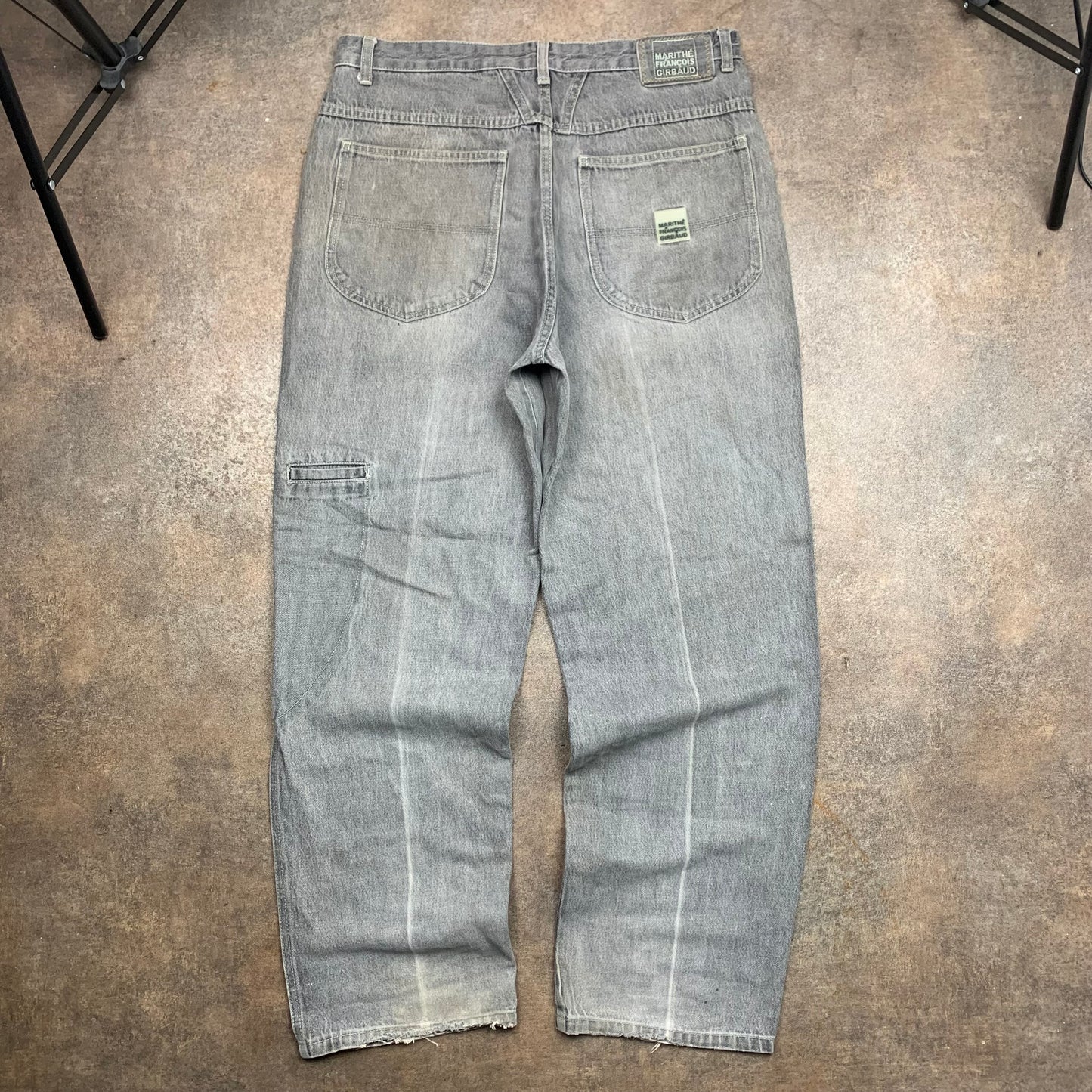 Marithé + François Girbaud 00s grey baggy jeans