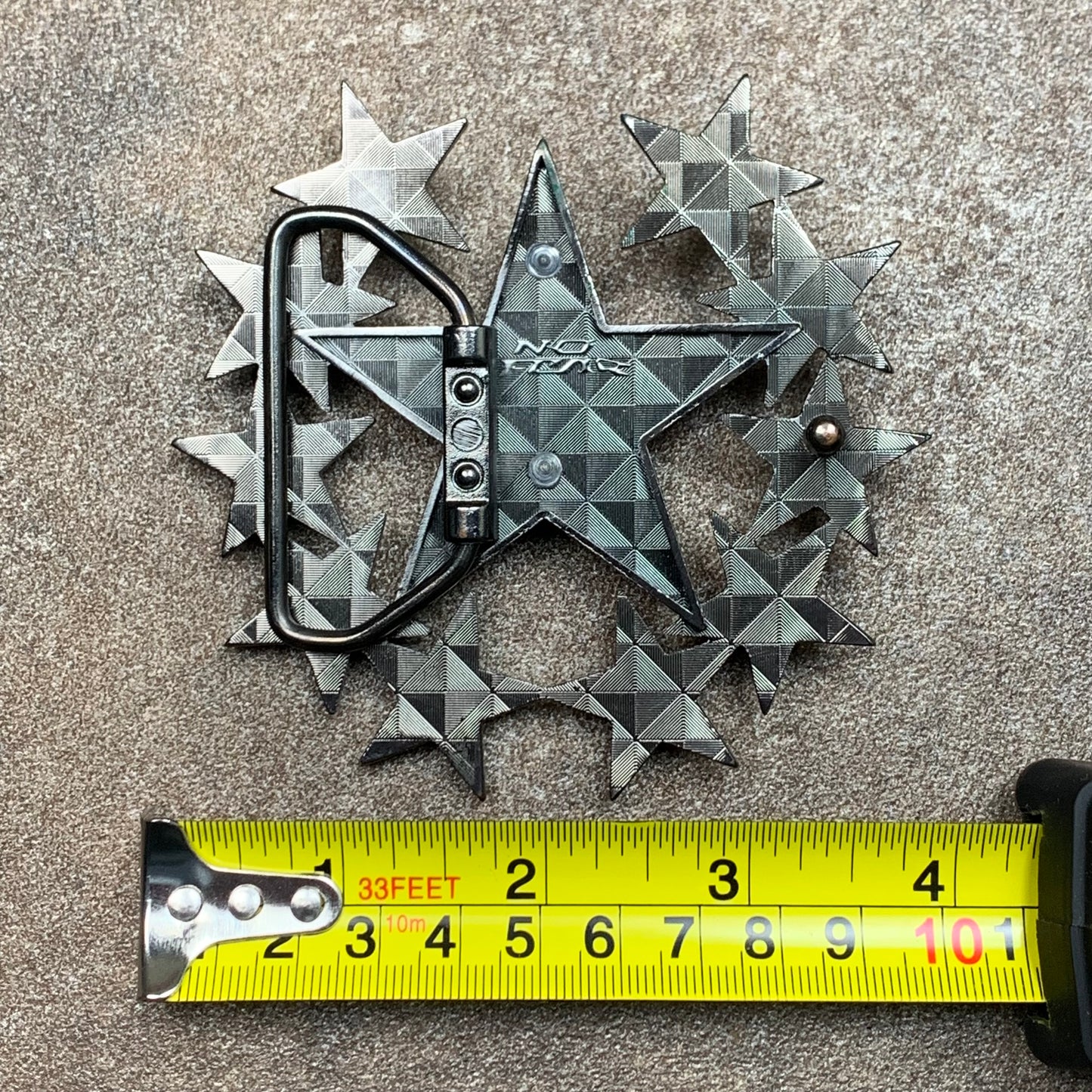 No Fear 00s grunge stars belt buckle