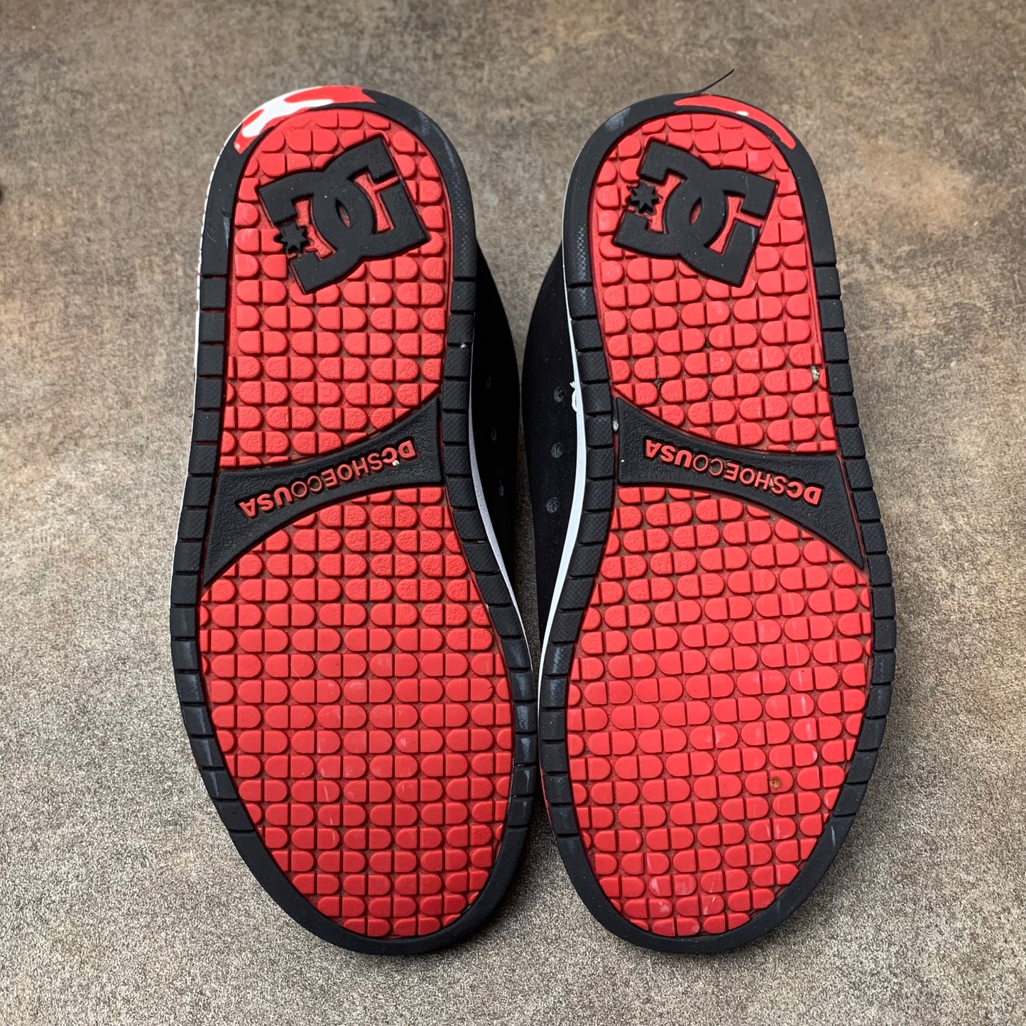 DC Shoes Court Graffik black red chunky graphic trainers
