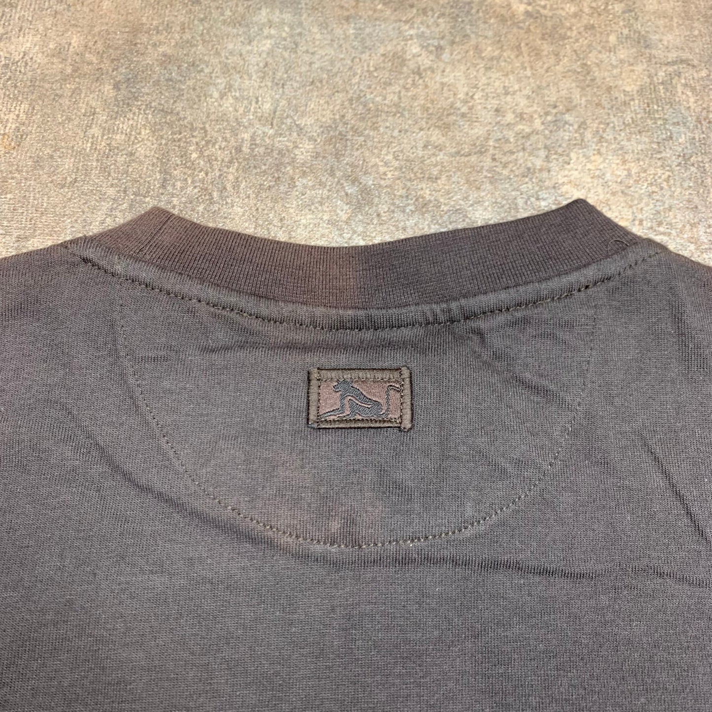 Drunknmunky 00s brown faded graphic tee