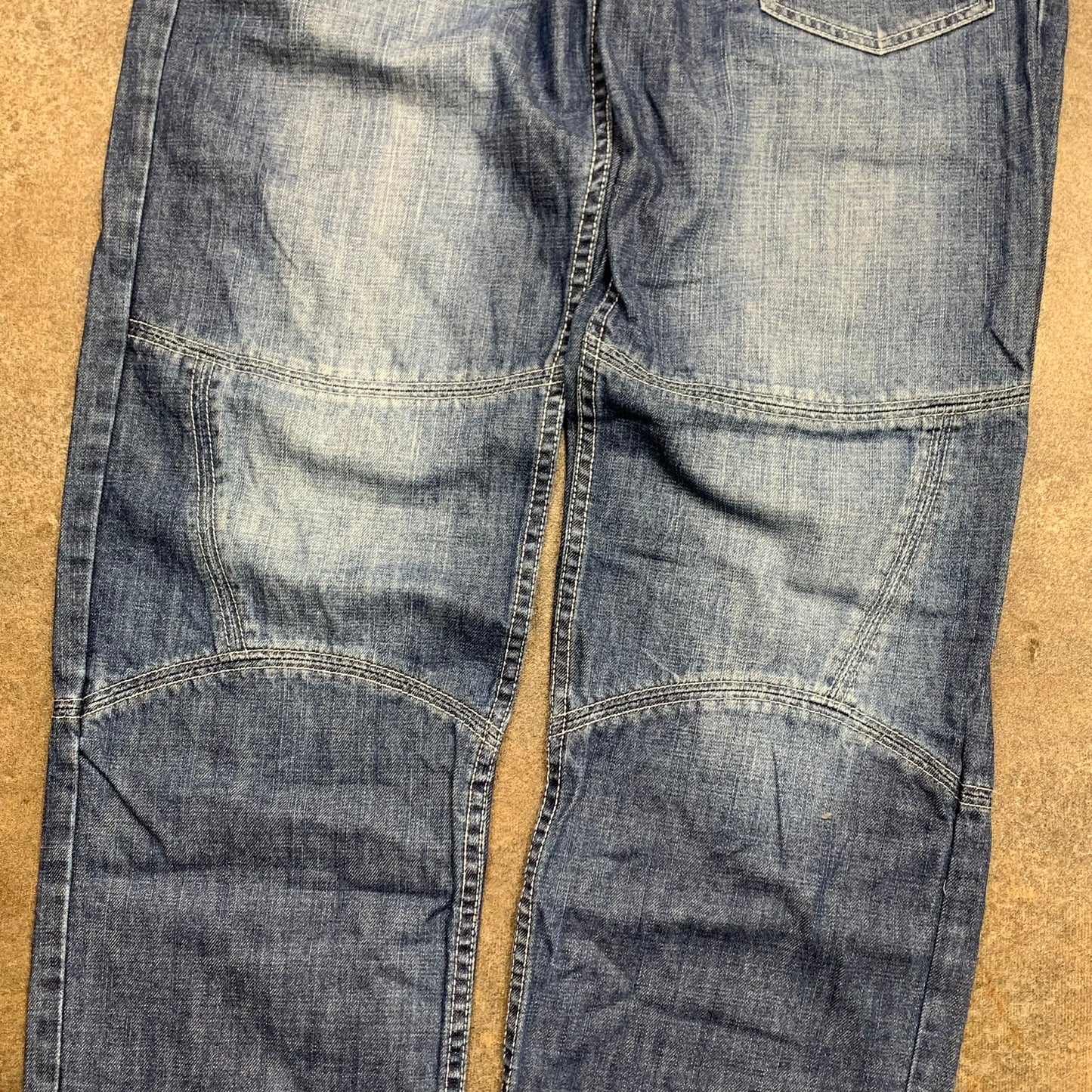 FUBU 90s navy baggy graphic jeans