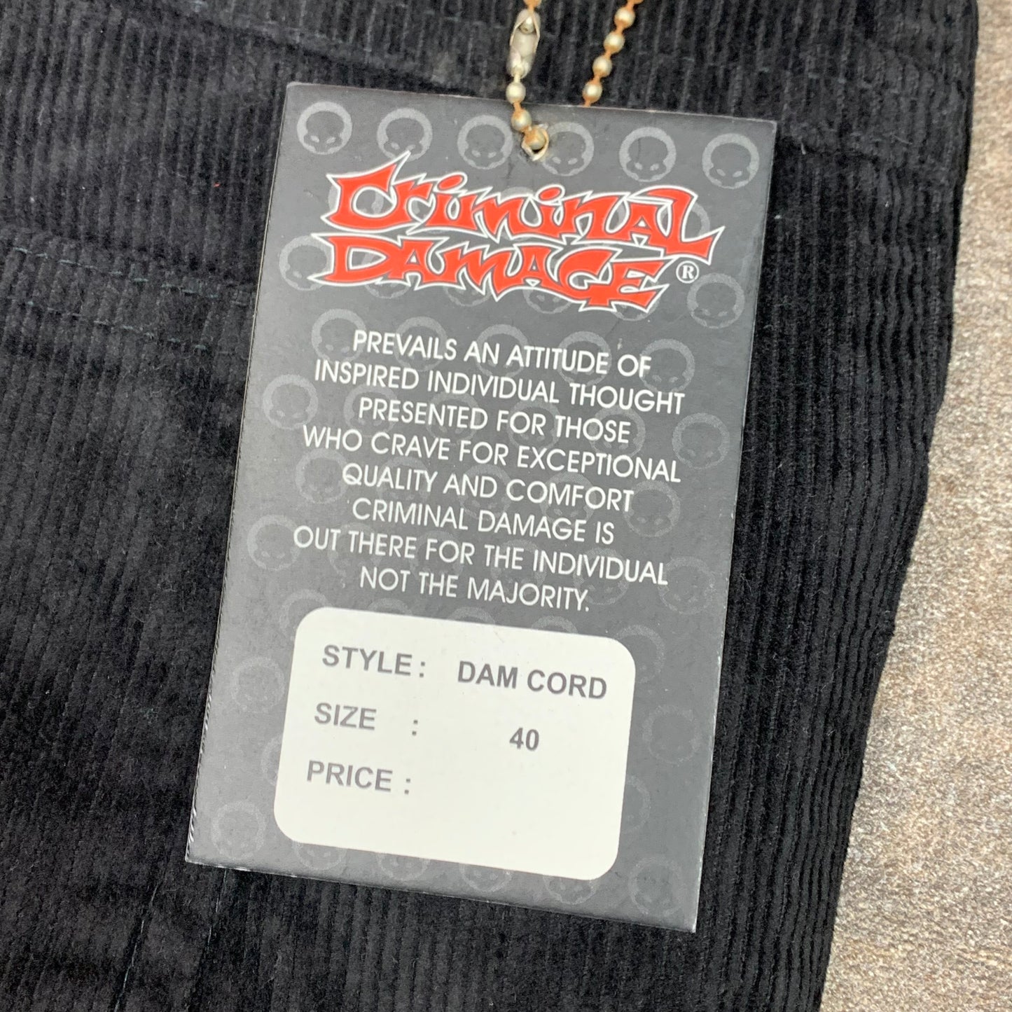 Criminal Damage 90s corduroy flared jeans