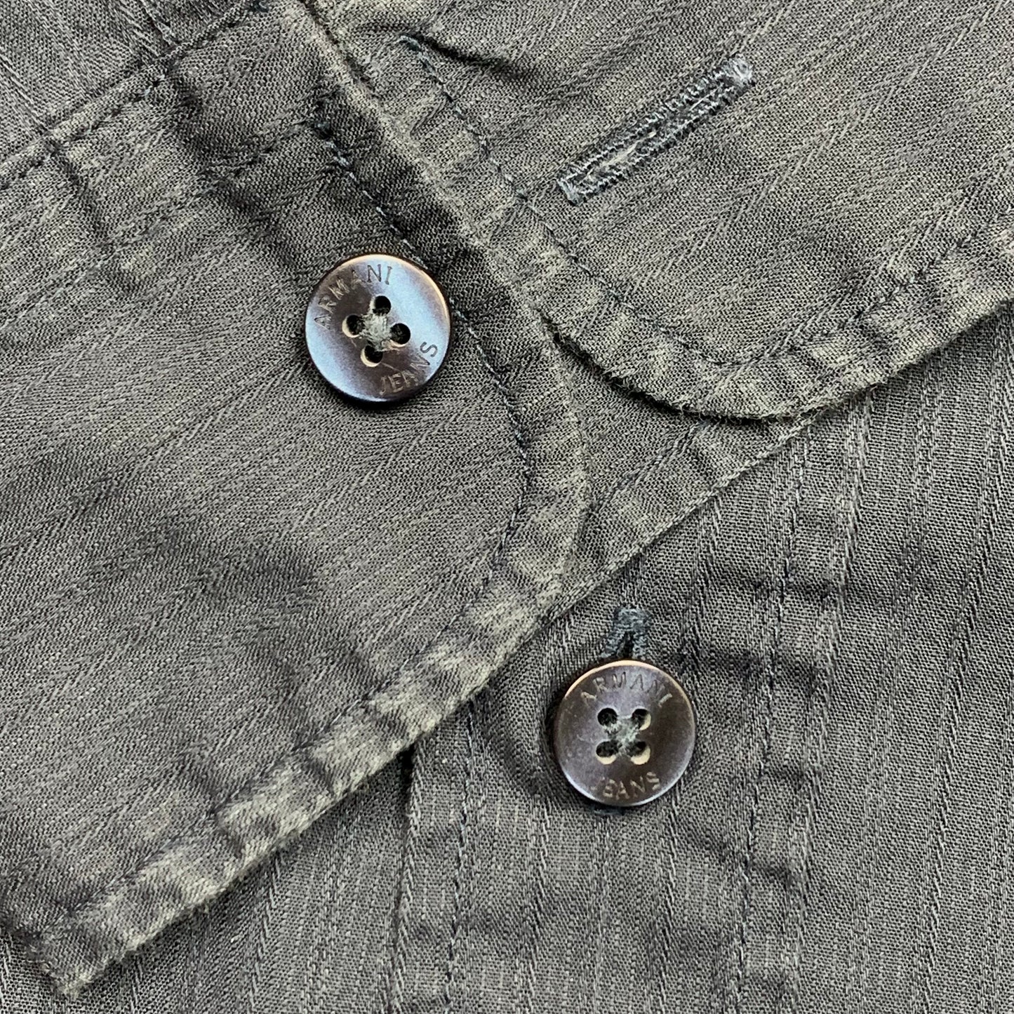 Armani Jeans 00s navy formal shirt