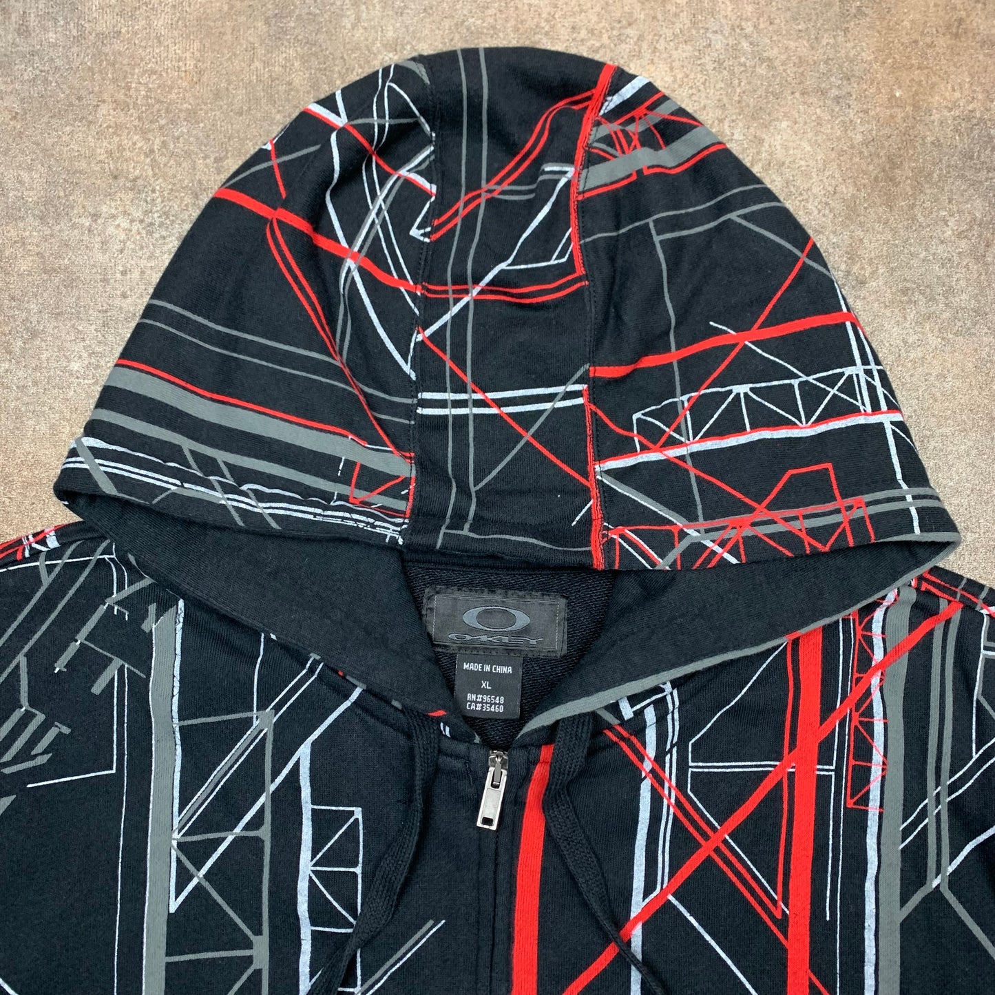 Oakley 00s deadstock graphic zip hoodie
