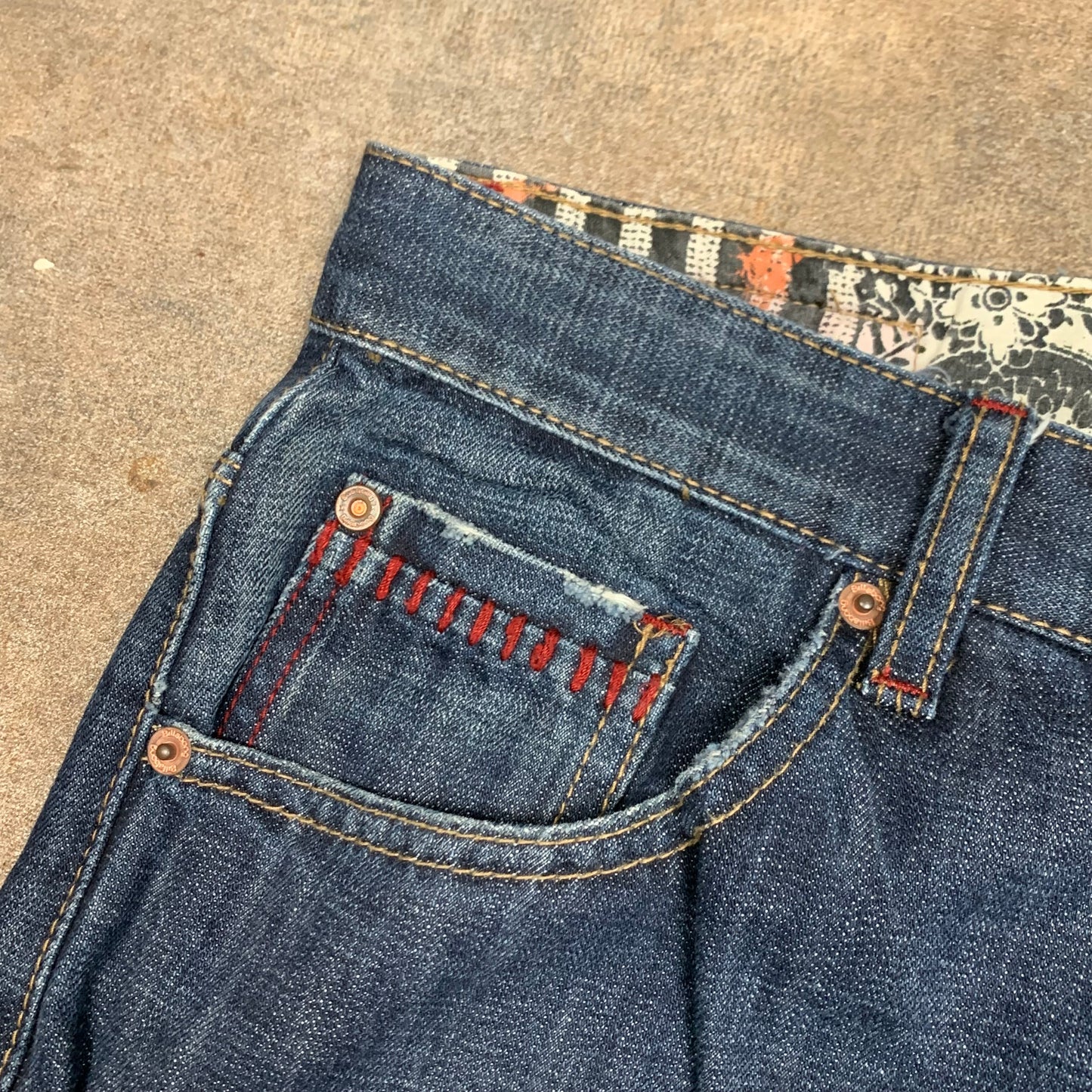 Billabong 00s baggy navy denim jeans