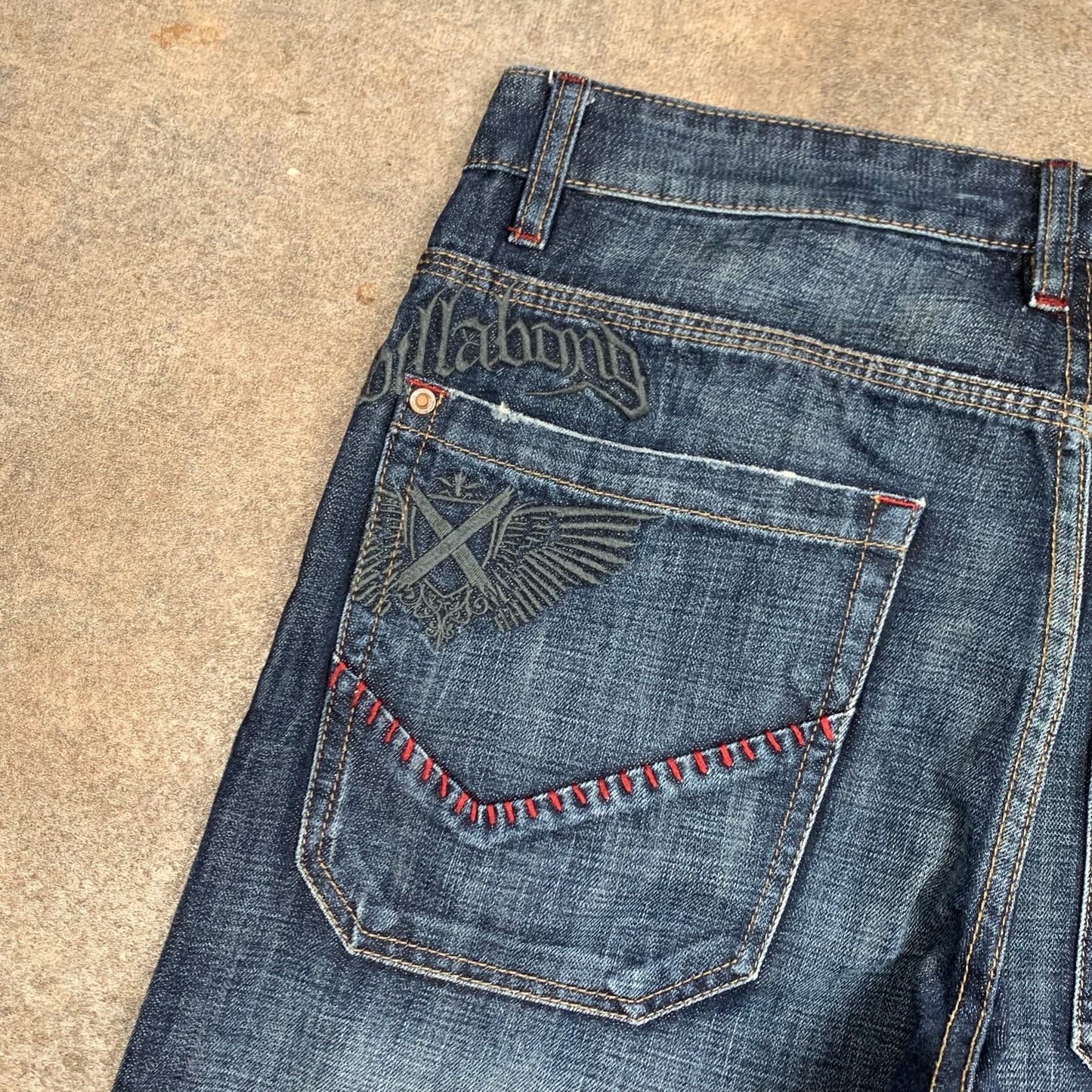 Billabong 00s baggy navy denim jeans
