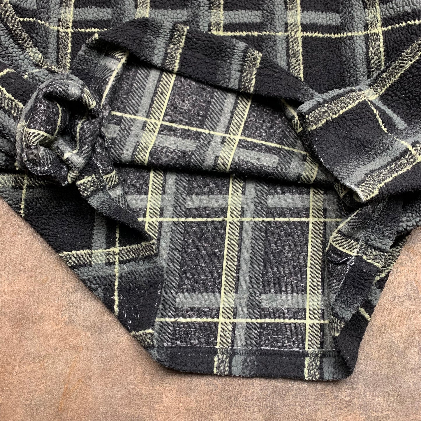 O'Neill 00s plaid quarter zip fleece