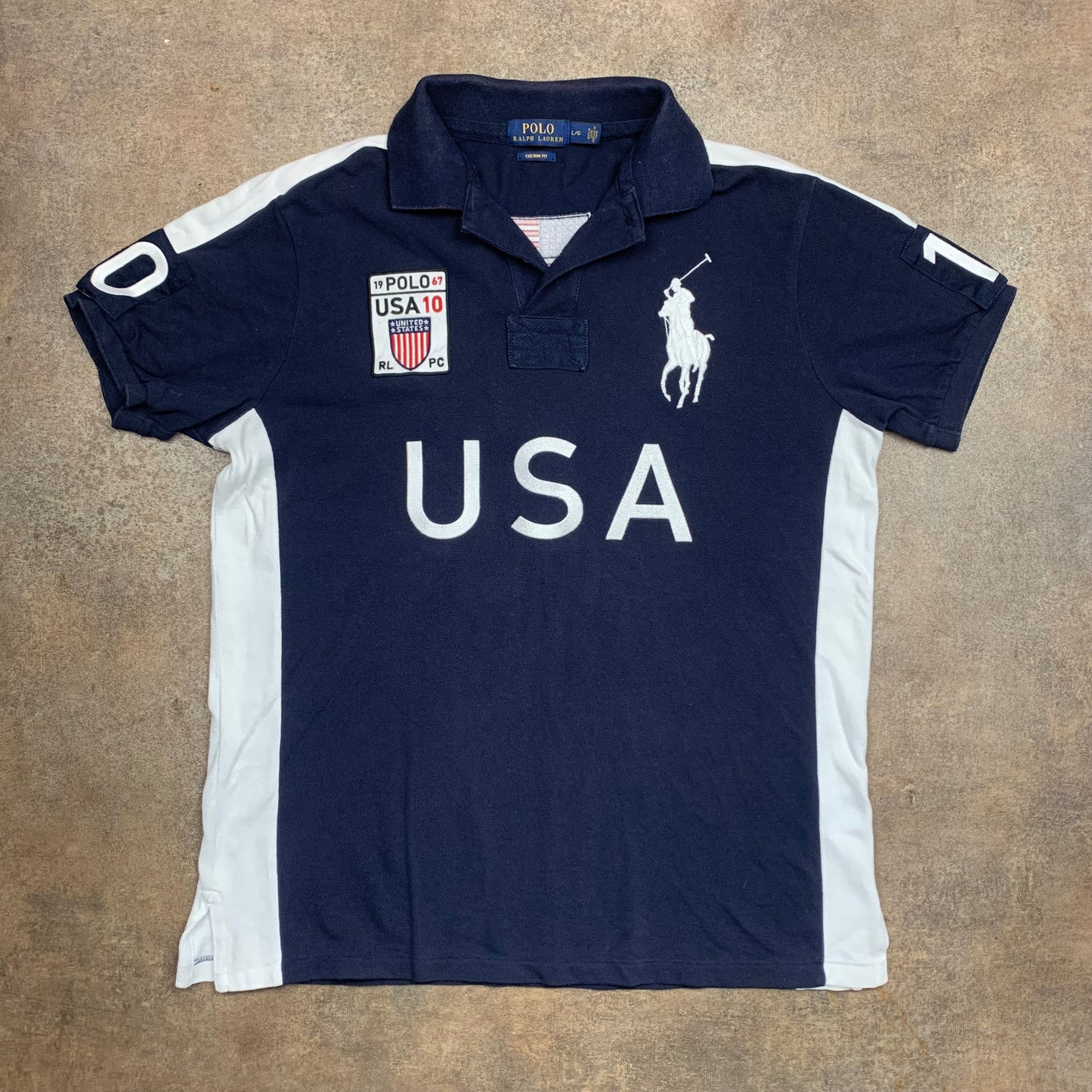 Polo Ralph Lauren USA navy polo shirt