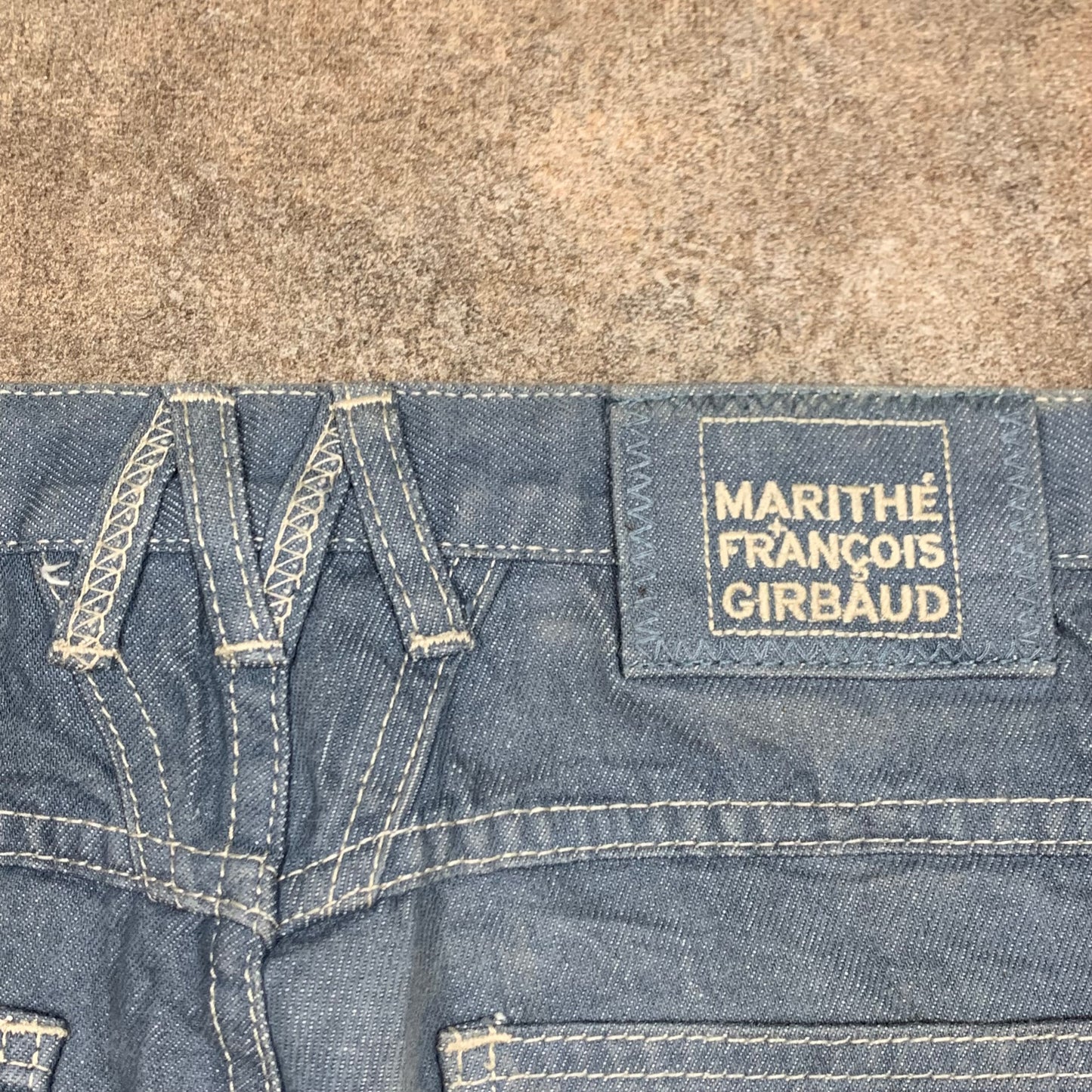 Marithé + François Girbaud 00s baggy grey-blue jeans