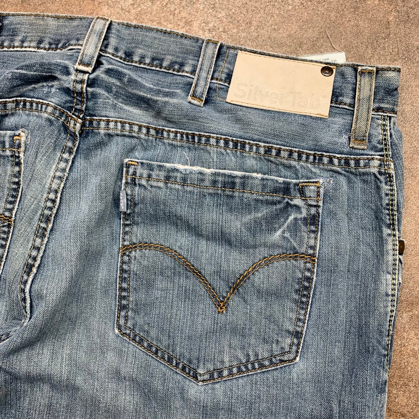 Levi's Silvertab 00s baggy blue jeans